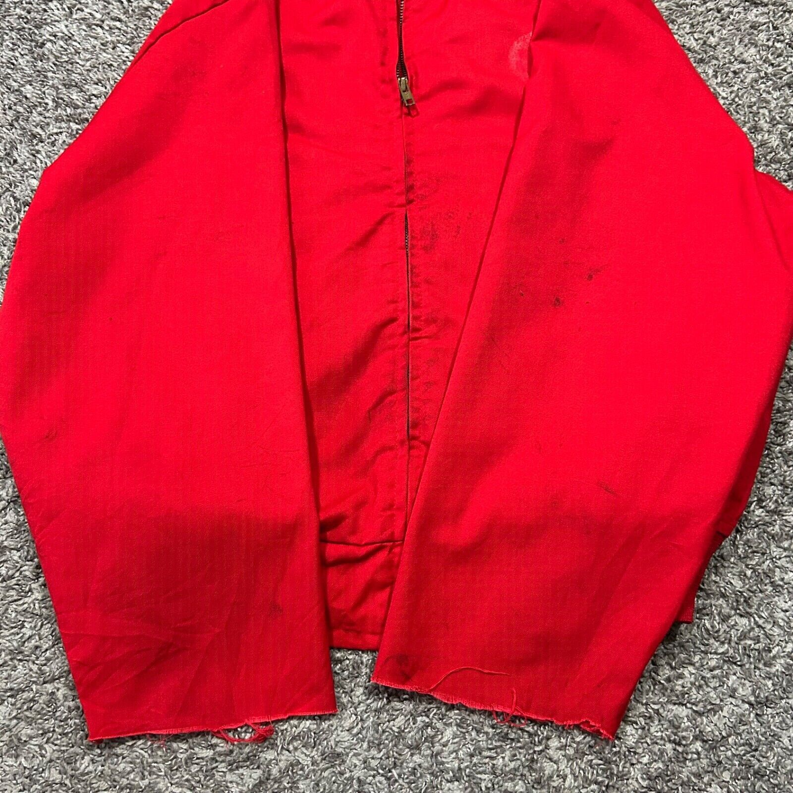 Cintas × Vintage Vintage Thrashed Work Jacket Full Zip Bomber 80s Boxy Fit Size US S / EU 44-46 / 1 - 4 Thumbnail