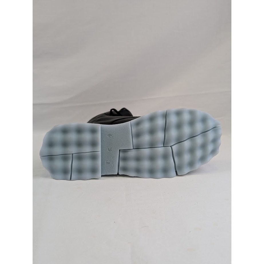 Off-White o1rshd1 Leather Sponge Lace Up Boots in Black/Light Blue Size US 10 / EU 43 - 3 Thumbnail