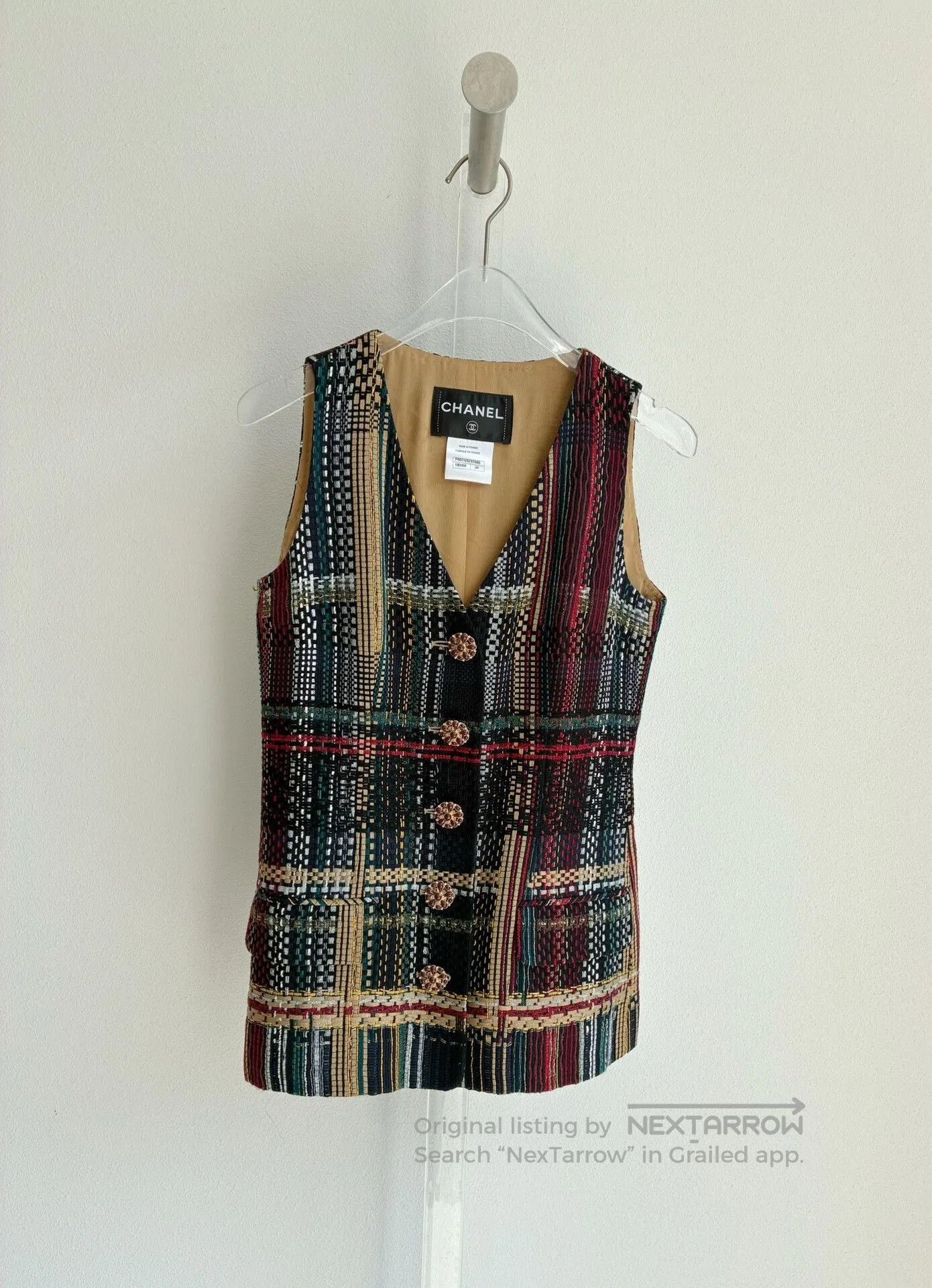 Chanel Chanel Dubai Series Colorful Woven Vest. Size XXS / US 00 / IT 34 - 2 Thumbnail