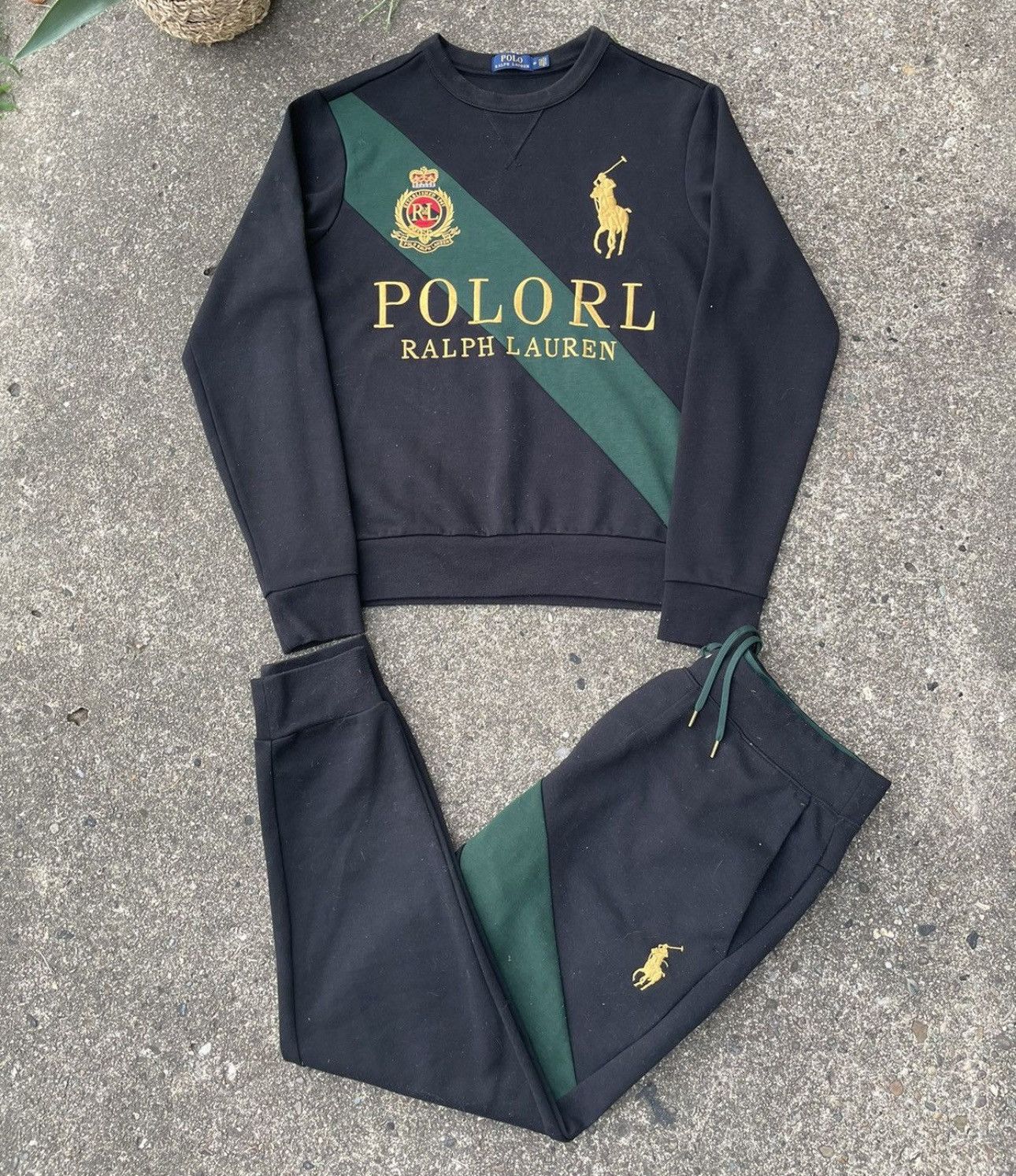 Polo Ralph Lauren Polo Ralph LaurenEmbroidered Spell Out Crest Logo Sweatsuit Size US M / EU 48-50 / 2 - 1 Thumbnail