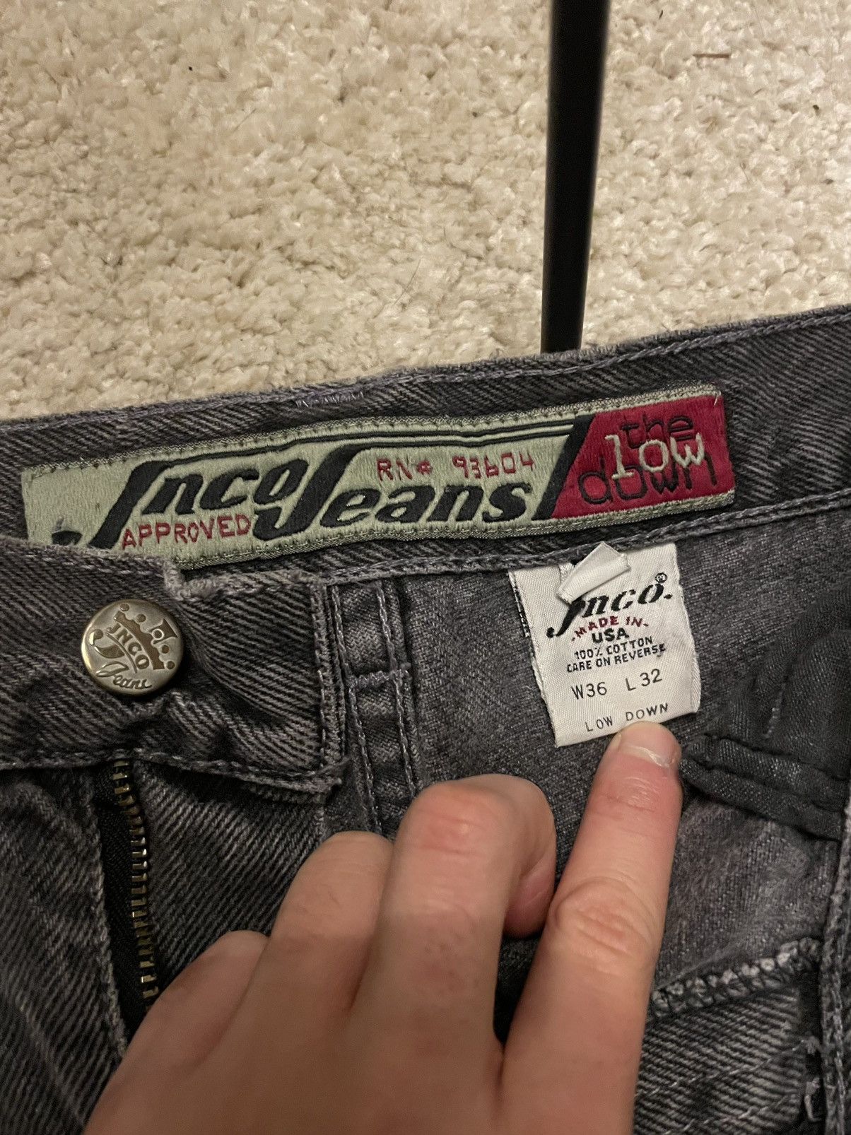 JNCO JNCO Low Down Black Jeans Size US 32 / EU 48 - 3 Thumbnail