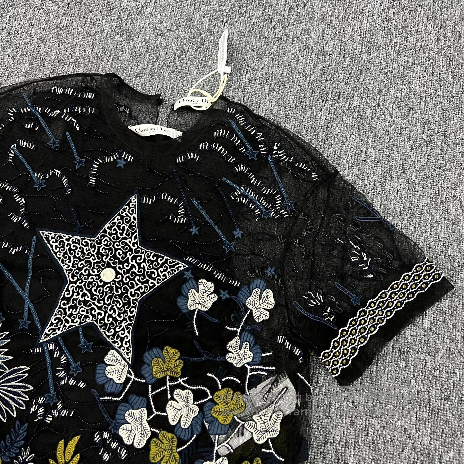Dior Dior Heavy industry: Beaded embroidery, lace, mesh fabric Size S / US 4 / IT 40 - 3 Thumbnail