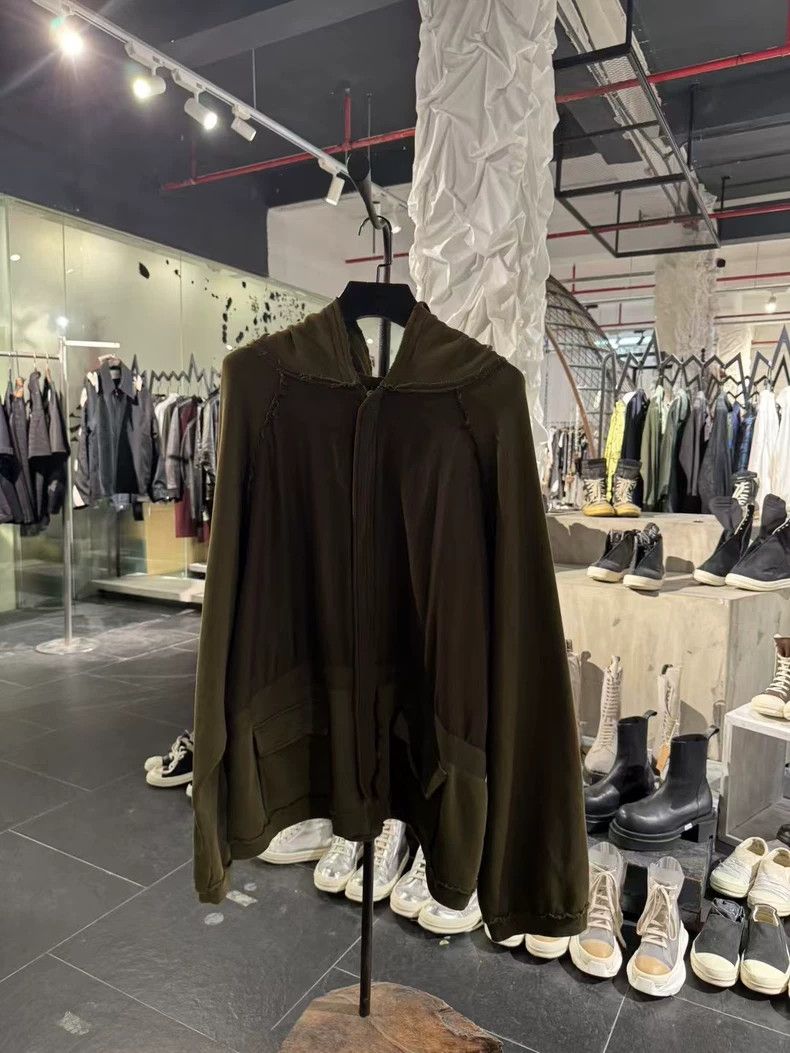 Haider Ackermann Haider Ackermann 16 FW green paneled hooded zip-up hoodie 2 Size US XL / EU 56 / 4 - 1 Thumbnail