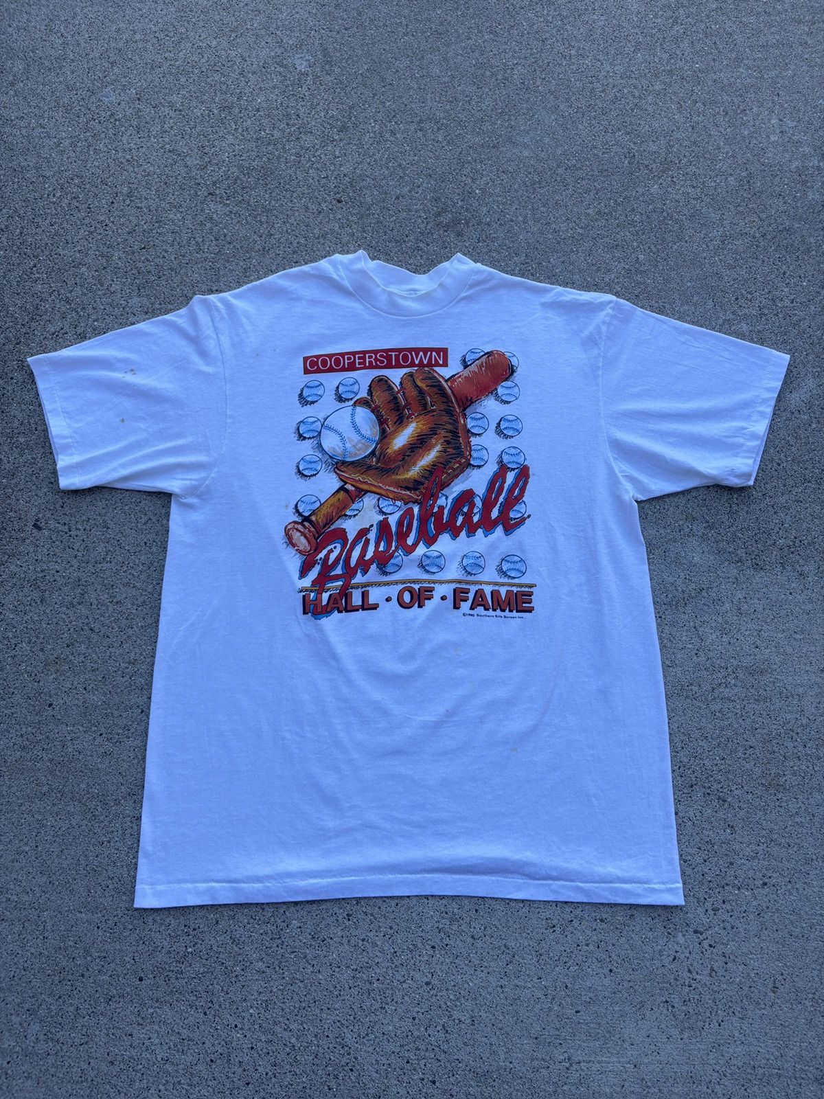 Cooperstown Collection 1990 Hanes Cooperstown Baseball Hall of Fame T-Shirt Size XL Size US XL / EU 56 / 4 - 1 Thumbnail