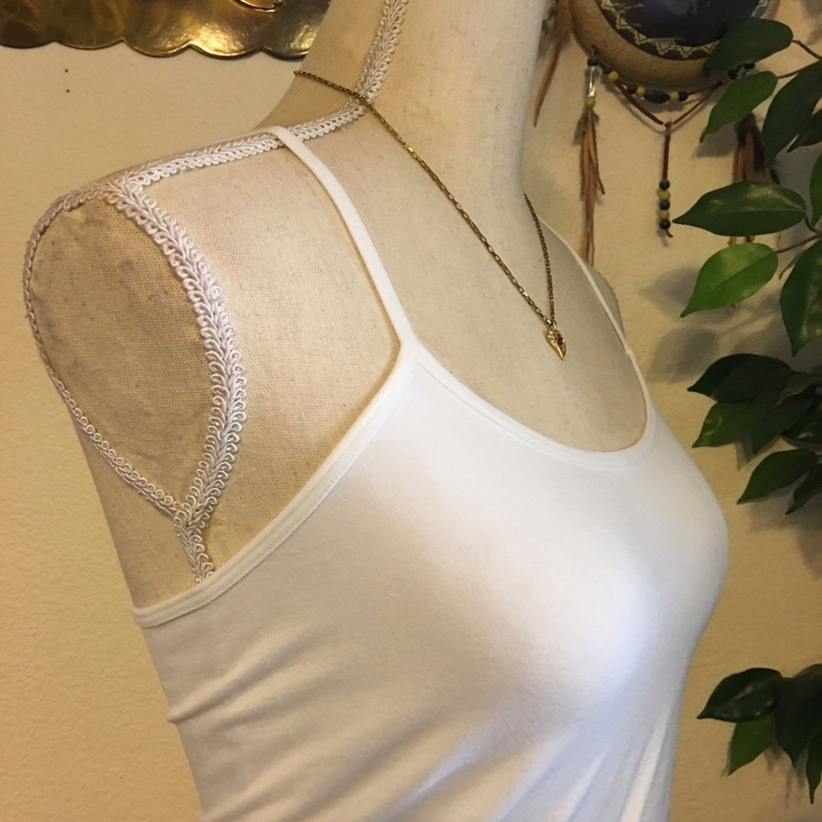 Vintage Vintage crystal heart gold tone box chain necklace Size ONE SIZE - 2 Thumbnail