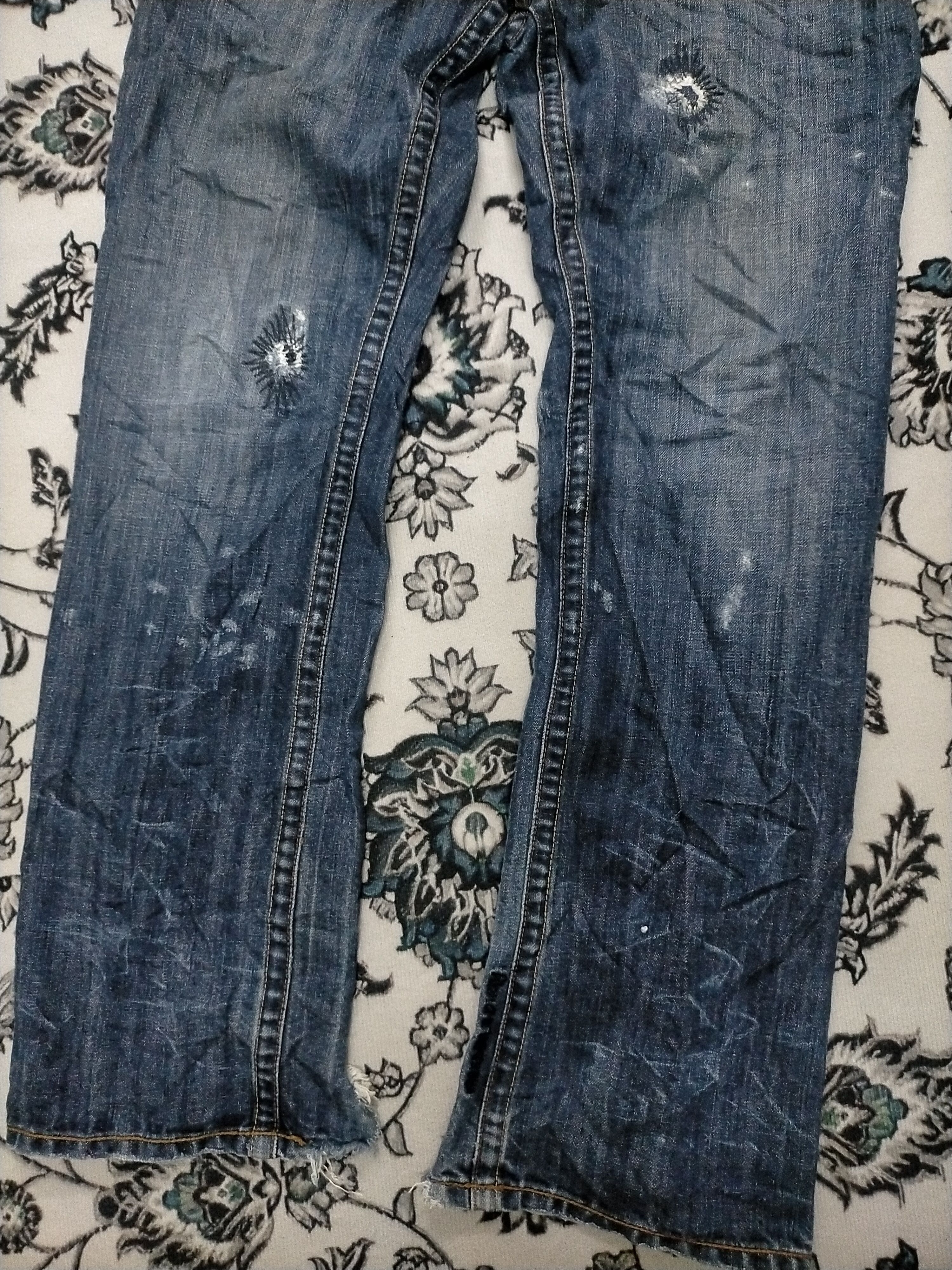 Quiksilver 🔥Limited Edition🔥 Vintage Quicksilver Distressed Rare Jean Size US 32 / EU 48 - 4 Thumbnail