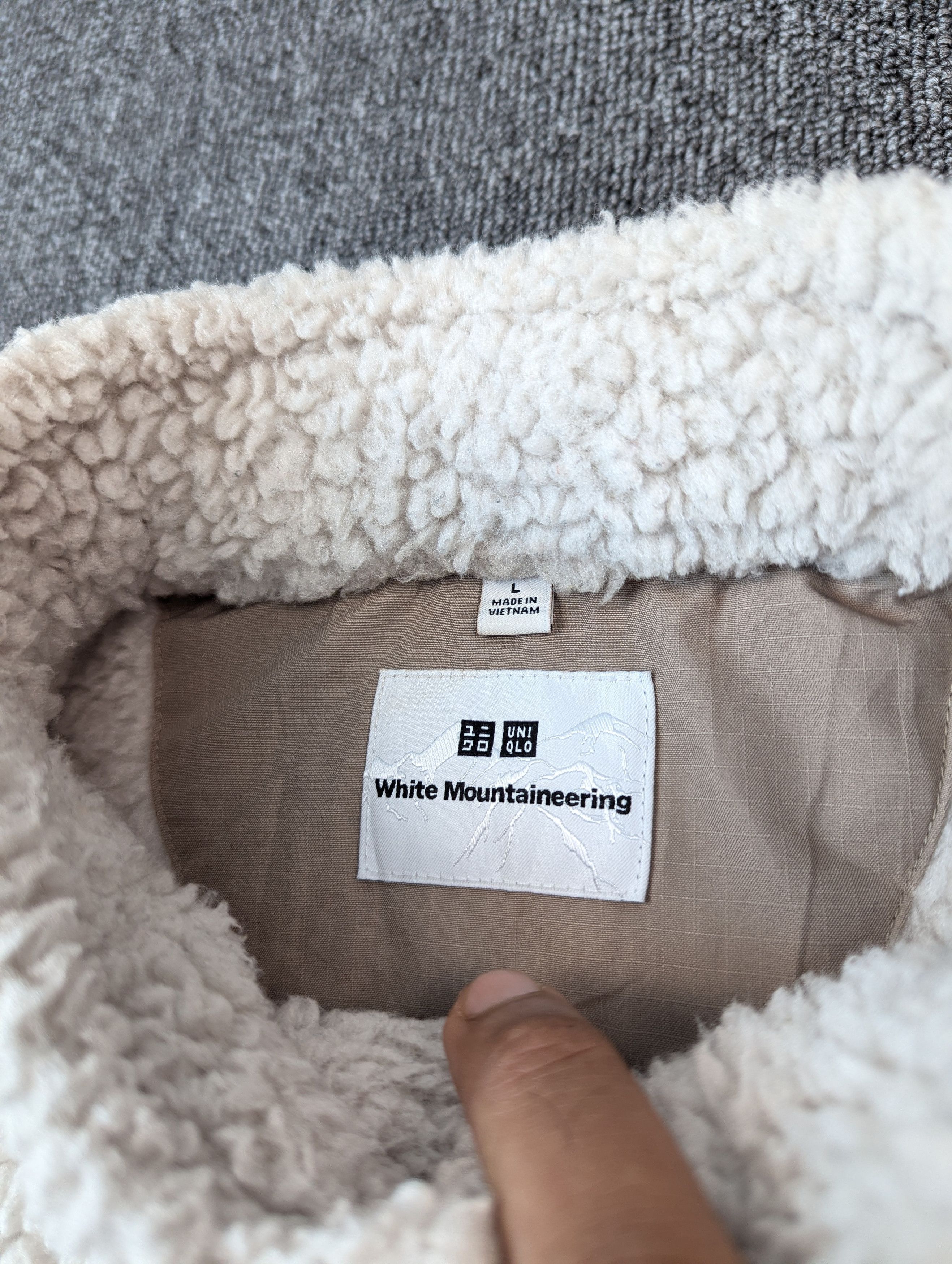 Japanese Brand × Uniqlo × White Mountaineering White Mountaineering X Uniqlo Sherpa Fleece Jacket Size US L / EU 52-54 / 3 - 7 Thumbnail