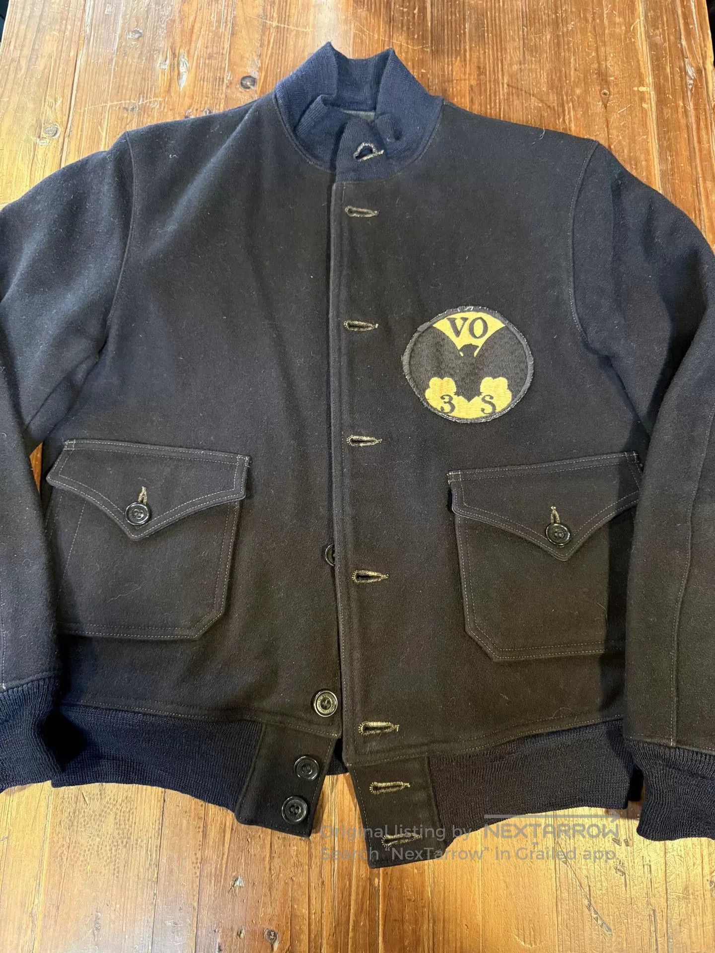 Freewheelers Freewheelers Bat Squadron A1 Wool Jacket. Size US XXS / EU 40 - 1 Thumbnail