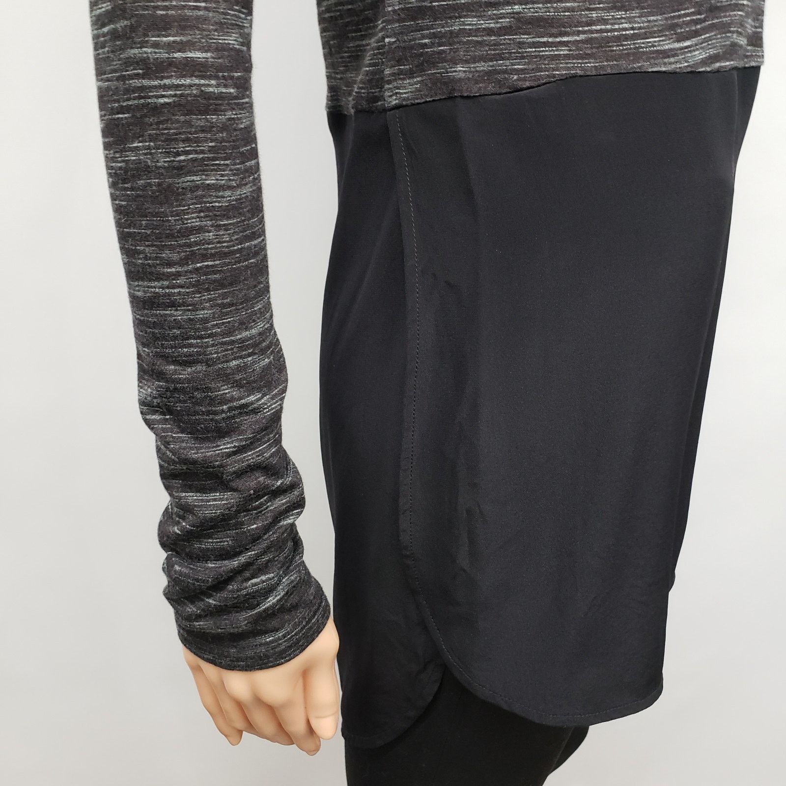 Vince VINCE Tunic Top Blouse XS Long Sleeve Pullover Layered Look Size XS / US 0-2 / IT 36-38 - 7 Thumbnail