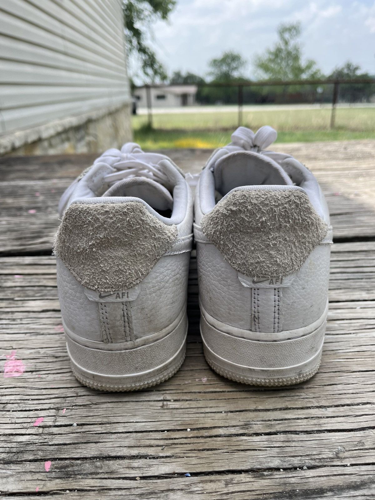Nike White Nike Air Force 1 Size US 11 / EU 44 - 4 Thumbnail
