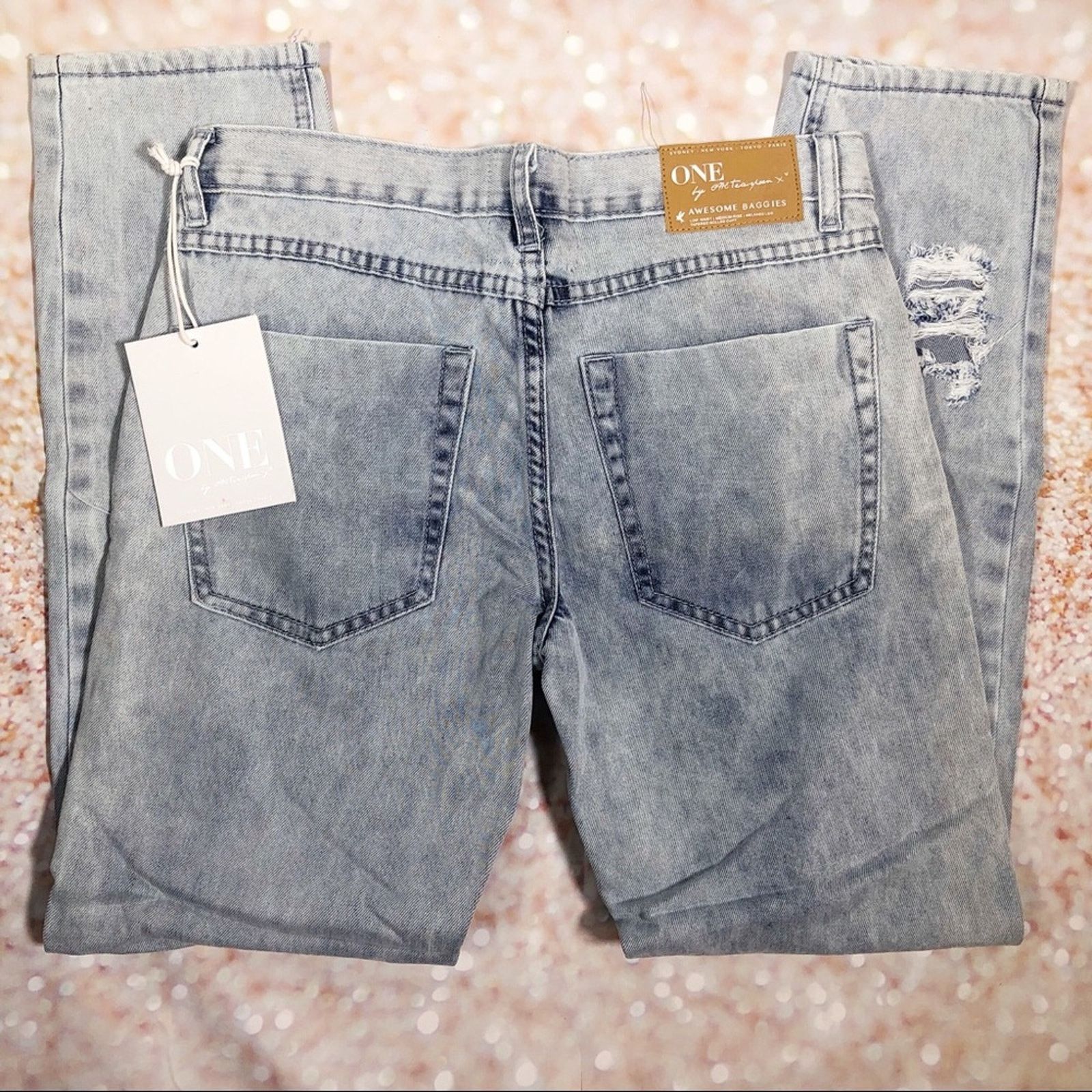 One Teaspoon One Teaspoon LT Wash Happy Awesome Baggies 24 Jean Size 24" / US 00 / IT 34 - 10 Thumbnail