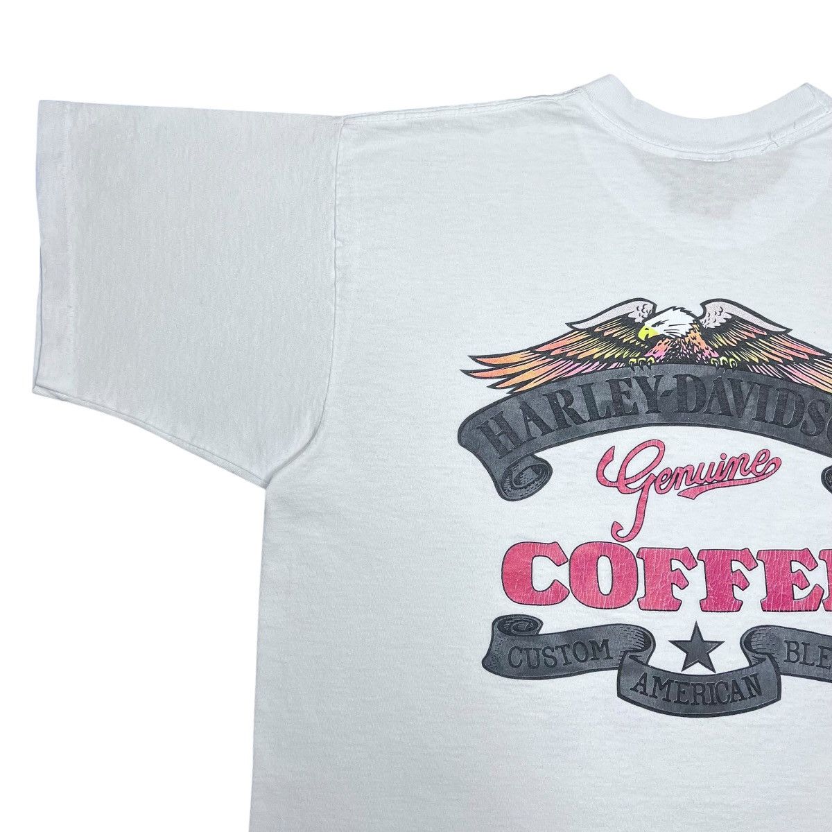 Harley Davidson 93 Harley Davidson Genuine Coffee Custom American Blend Tee Size US XL / EU 56 / 4 - 8 Thumbnail