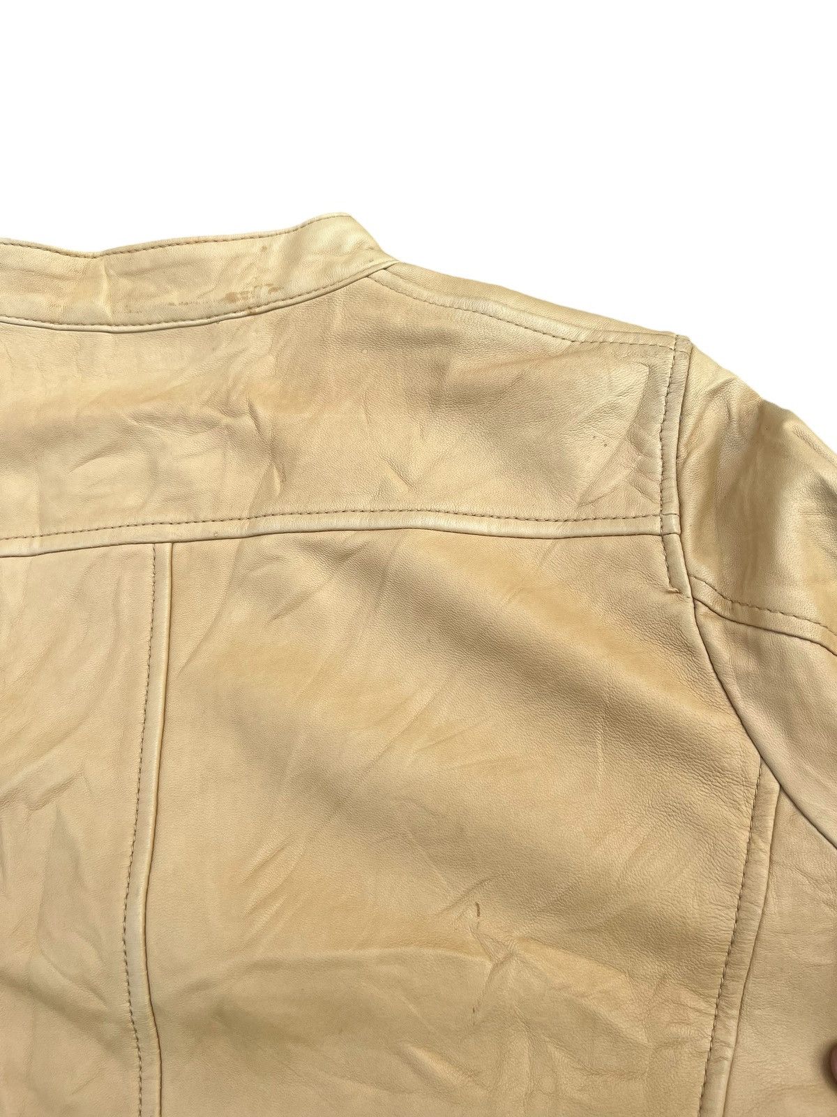 Nicole Club Monsieur Nicole Fade Patina Sheepskin Leather Racer Jacket Size US S / EU 44-46 / 1 - 21 Thumbnail