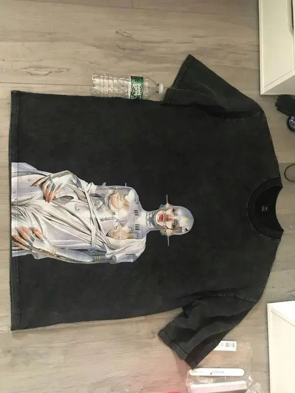 Japanese Brand Oversized T-Shirt V Robot Graphic Print Size US L / EU 52-54 / 3 - 4 Thumbnail