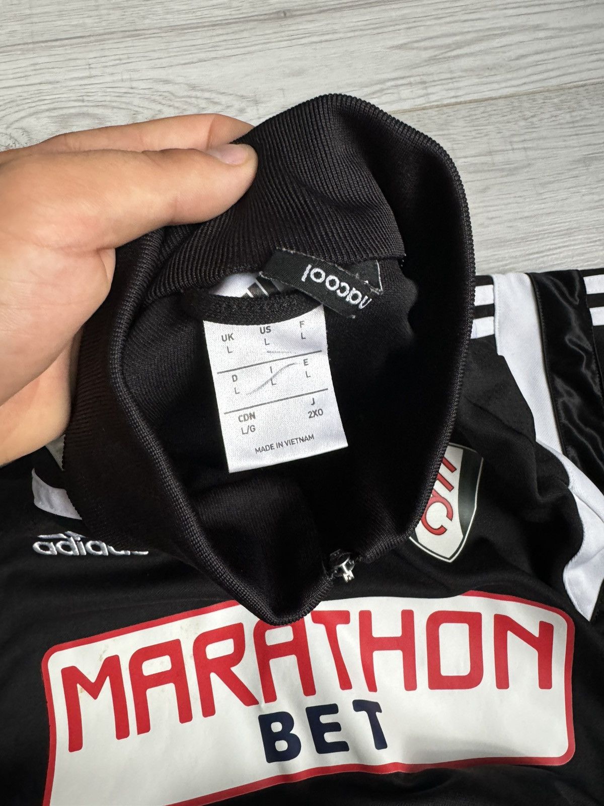 Adidas × Vintage Vintage Hulham Adidas Soccer Jersey Long Sleeveshirt Size US L / EU 52-54 / 3 - 6 Thumbnail