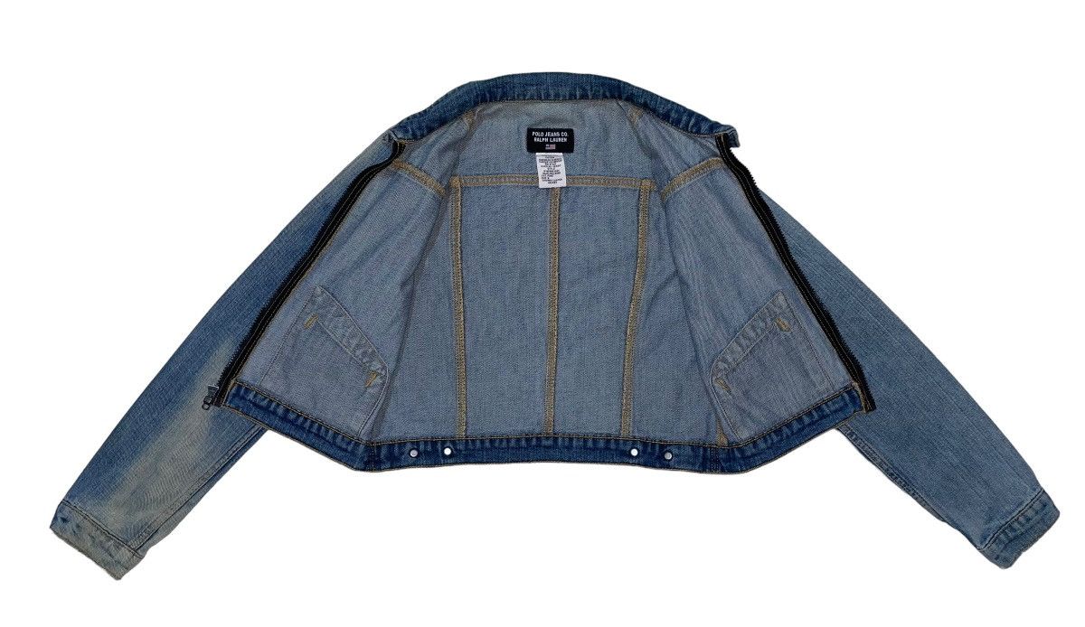 Polo Ralph Lauren × Ralph Lauren Polo Jeans Ralph Lauren Chunky Zipper Denim Jacket Size S / US 4 / IT 40 - 4 Thumbnail