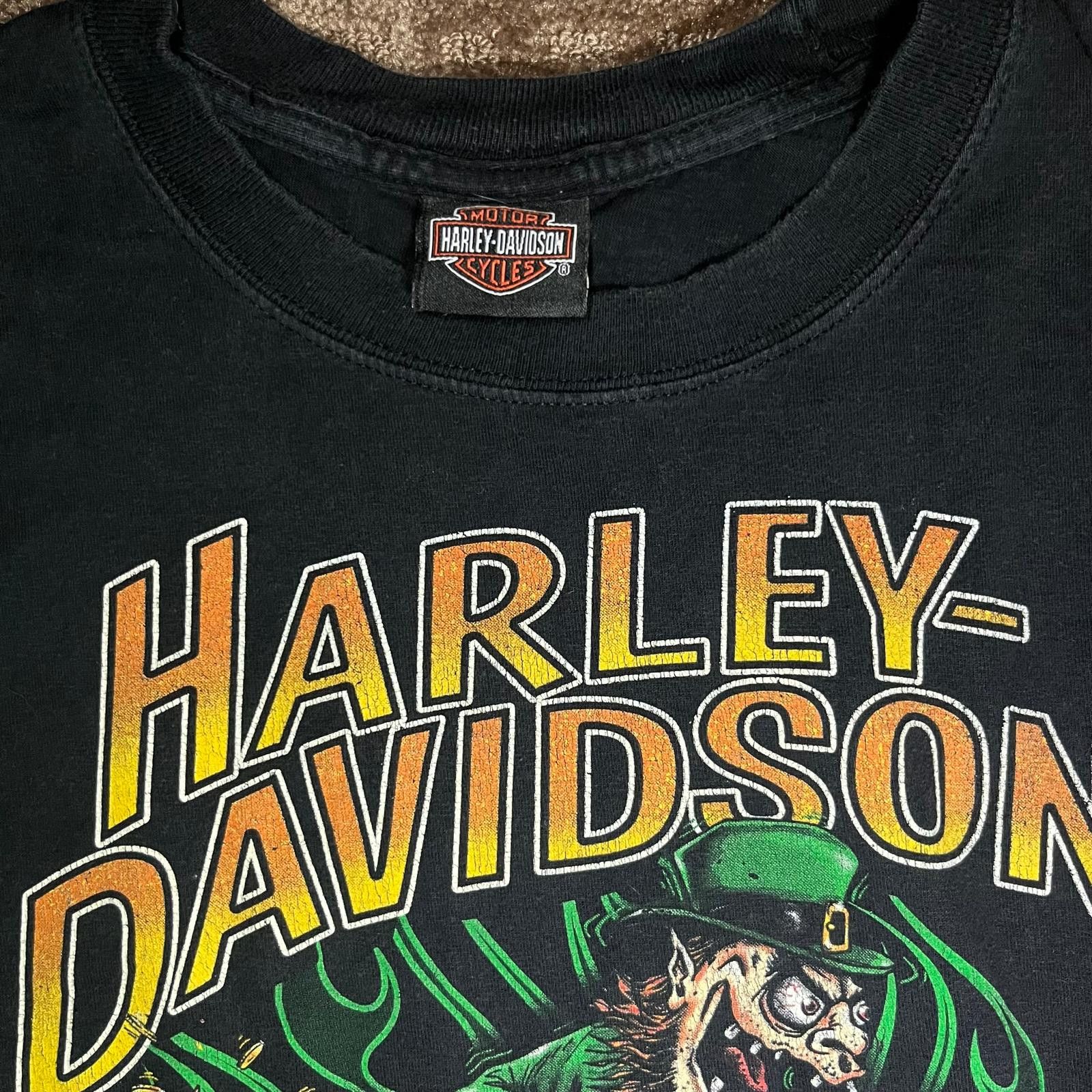 Harley Davidson Harley-Davidson 🍀 “Lucky Ride” Leprechaun Tee – Size L Size US L / EU 52-54 / 3 - 4 Thumbnail