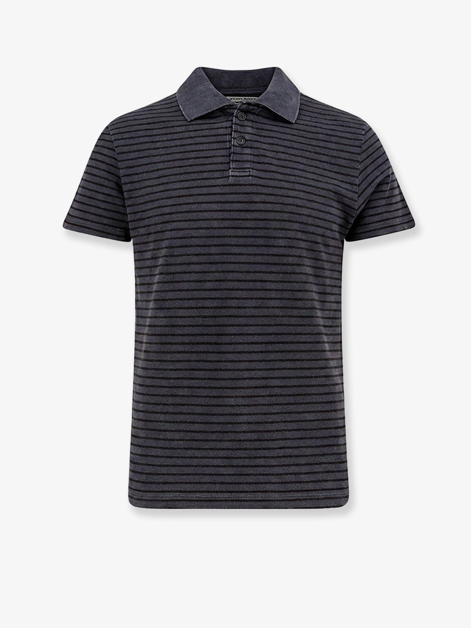 TONYWACK Cotton Polo Shirt With Striped Profiles Size US XL / EU 56 / 4 - 1 Thumbnail