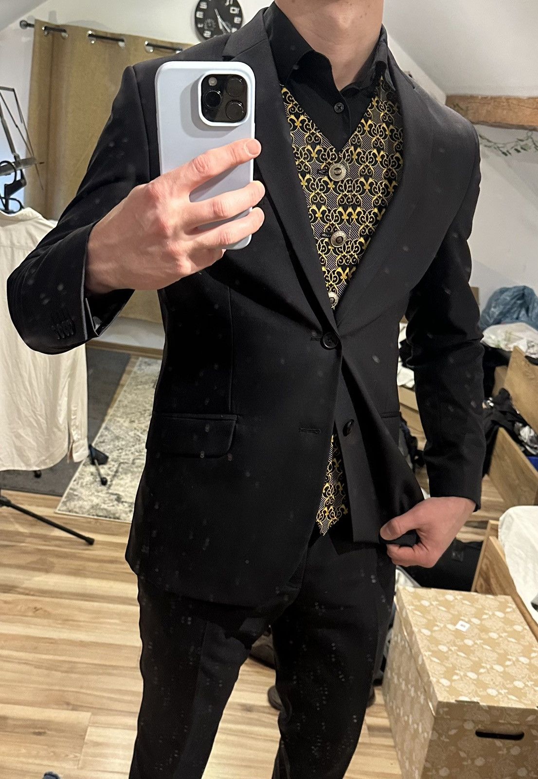 Versace × Vintage Versace Medusa vintage suit vest Size 52S - 2 Thumbnail