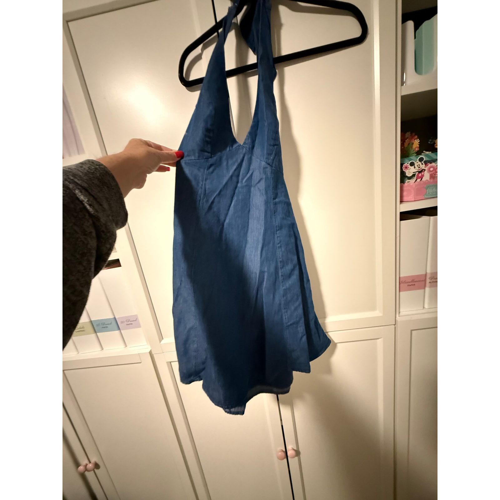Hollister Hollister Blue Halter Mini Dress Women Denim Summer S - G003 Size S / US 4 / IT 40 - 3 Thumbnail