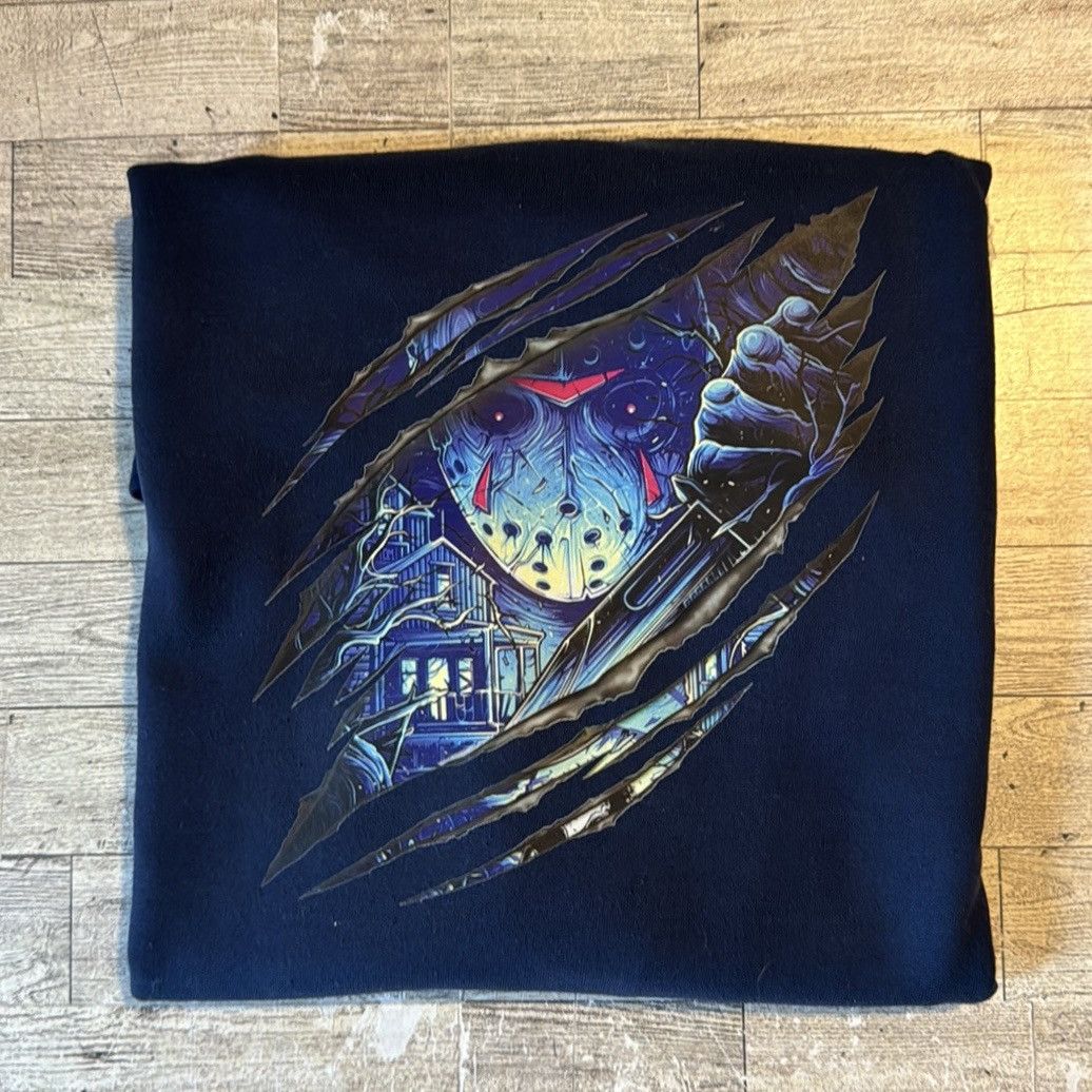 Vintage Jason, Halloween Slasher, Unisex, Retro Pullover Sweatshirt Size US L / EU 52-54 / 3 - 15 Thumbnail