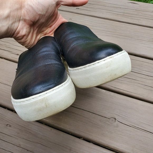 Other Jslides Acer Black Leather Platform Slip-On sneaker Trainers Size US 8 / IT 38 - 7 Thumbnail