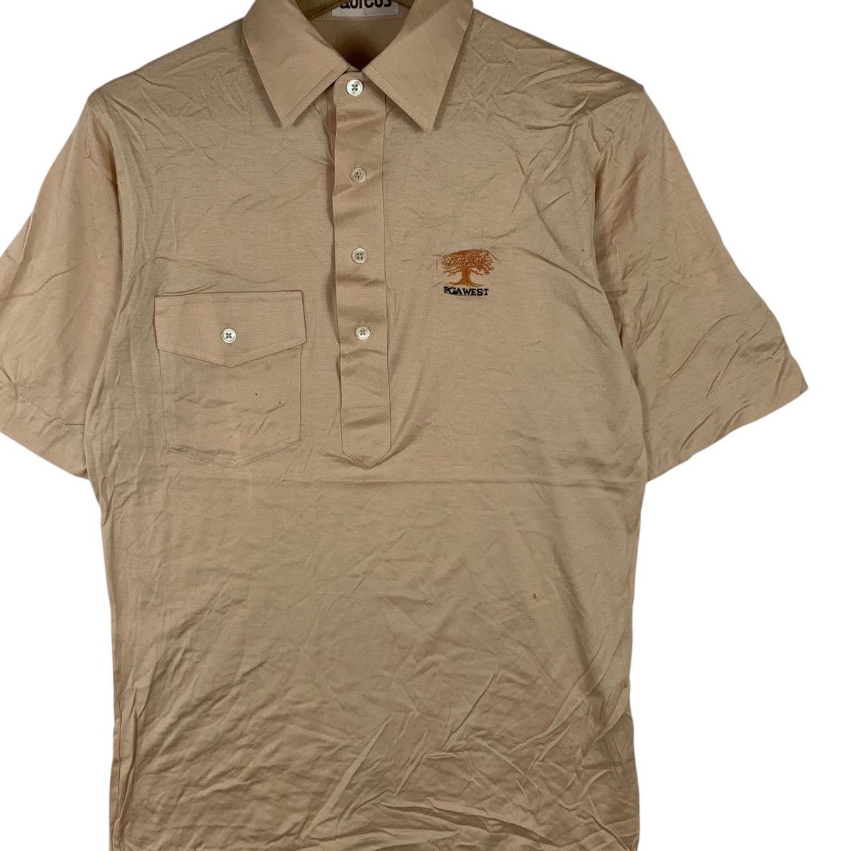 Vintage Vintage 80’ AUREUS PGA WEST Golf Tournament Polo Tee Shirt Size US S / EU 44-46 / 1 - 3 Thumbnail