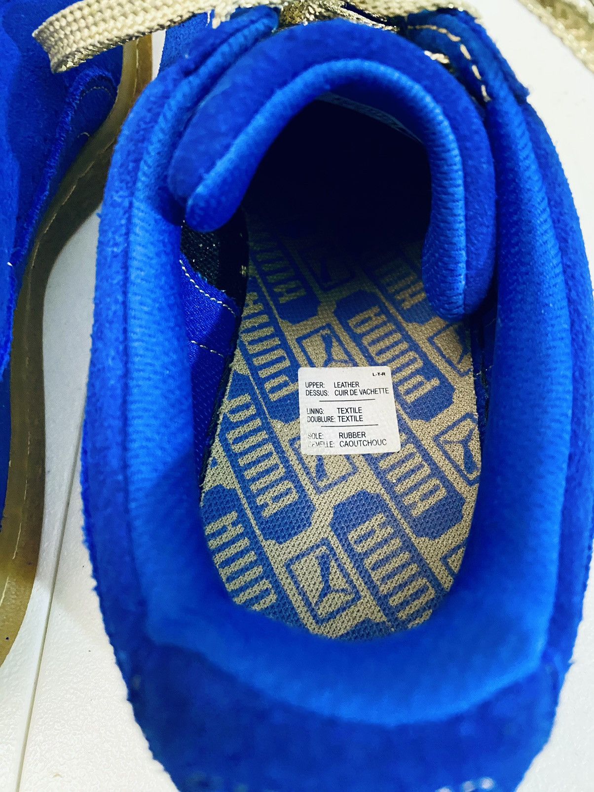 Puma Puma Suede Classic XXI Royal Blue Gum Sole Electric Gold New Size US 7.5 / EU 40-41 - 15 Thumbnail