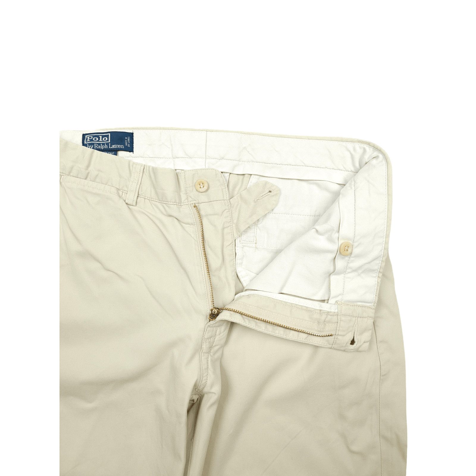 Designer × Ralph Lauren × Vintage 💎 Size 33/34 90's Ralph Lauren Chino Pants Beige Trousers Size US 33 - 5 Thumbnail