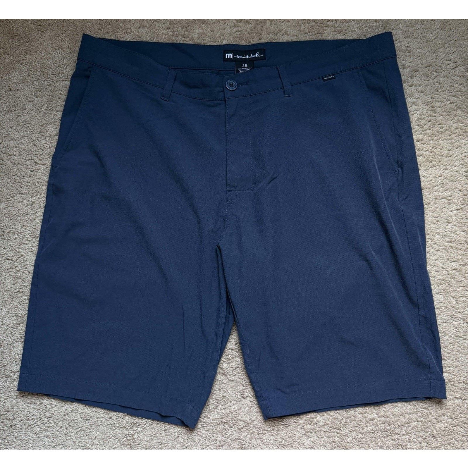 TravisMathew Travis Mathew Golf Shorts Woven Navy Stretch Men’s Sz 38 Size US 38 / EU 54 - 1 Thumbnail