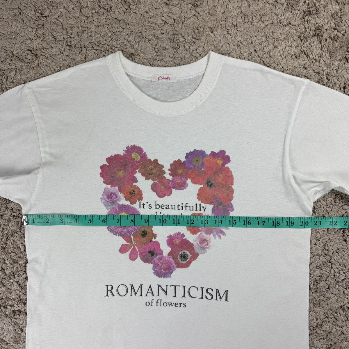 Vintage Vintage Flora Romanticism of Flowers Graphic T-shirt Size US L / EU 52-54 / 3 - 12 Thumbnail