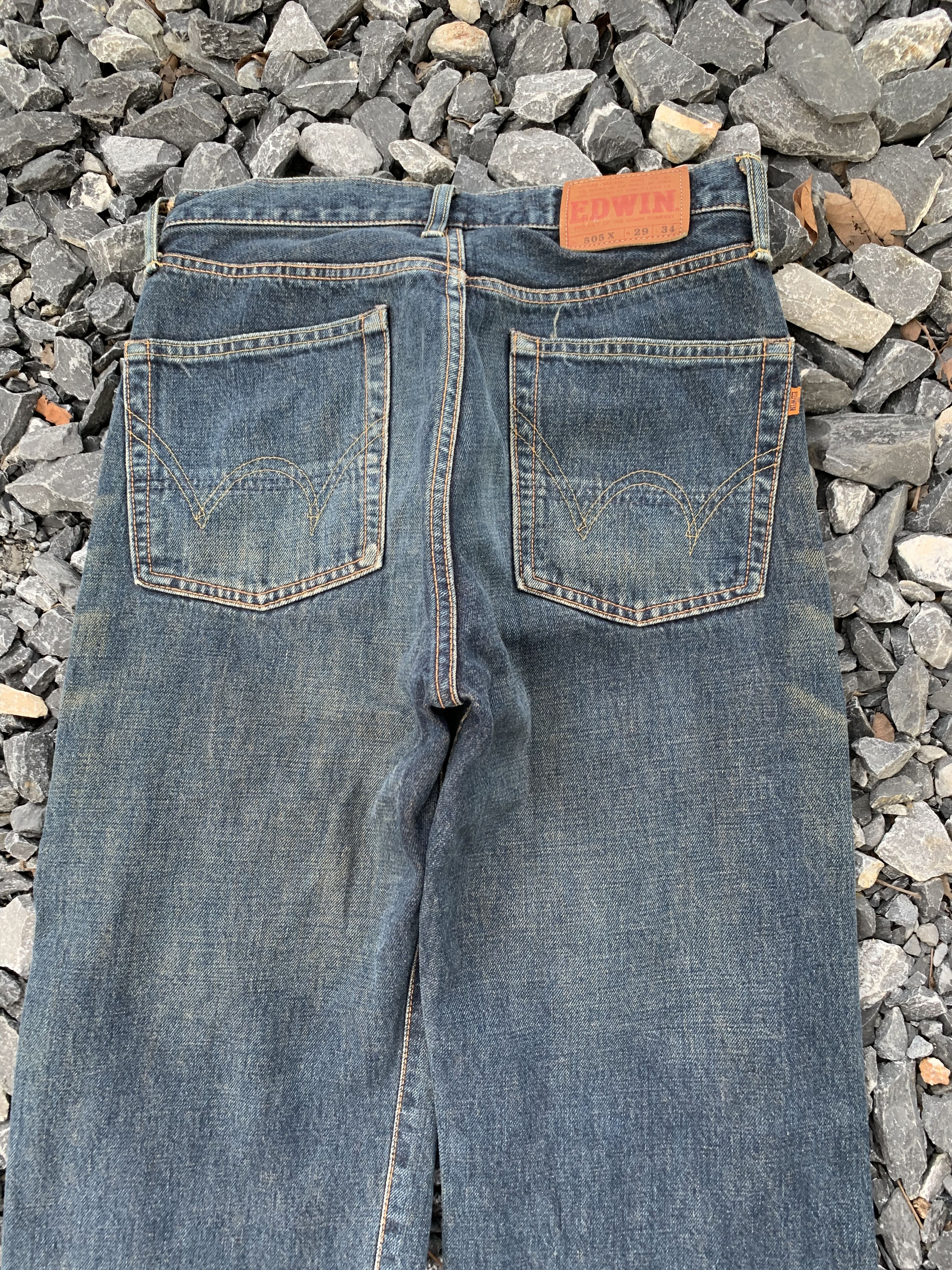 Kapital VINTAGE EDWIN 505X SELVEDGE MUDWASH RUSTY JAPANESE DENIM Size US 28 / EU 44 - 10 Thumbnail