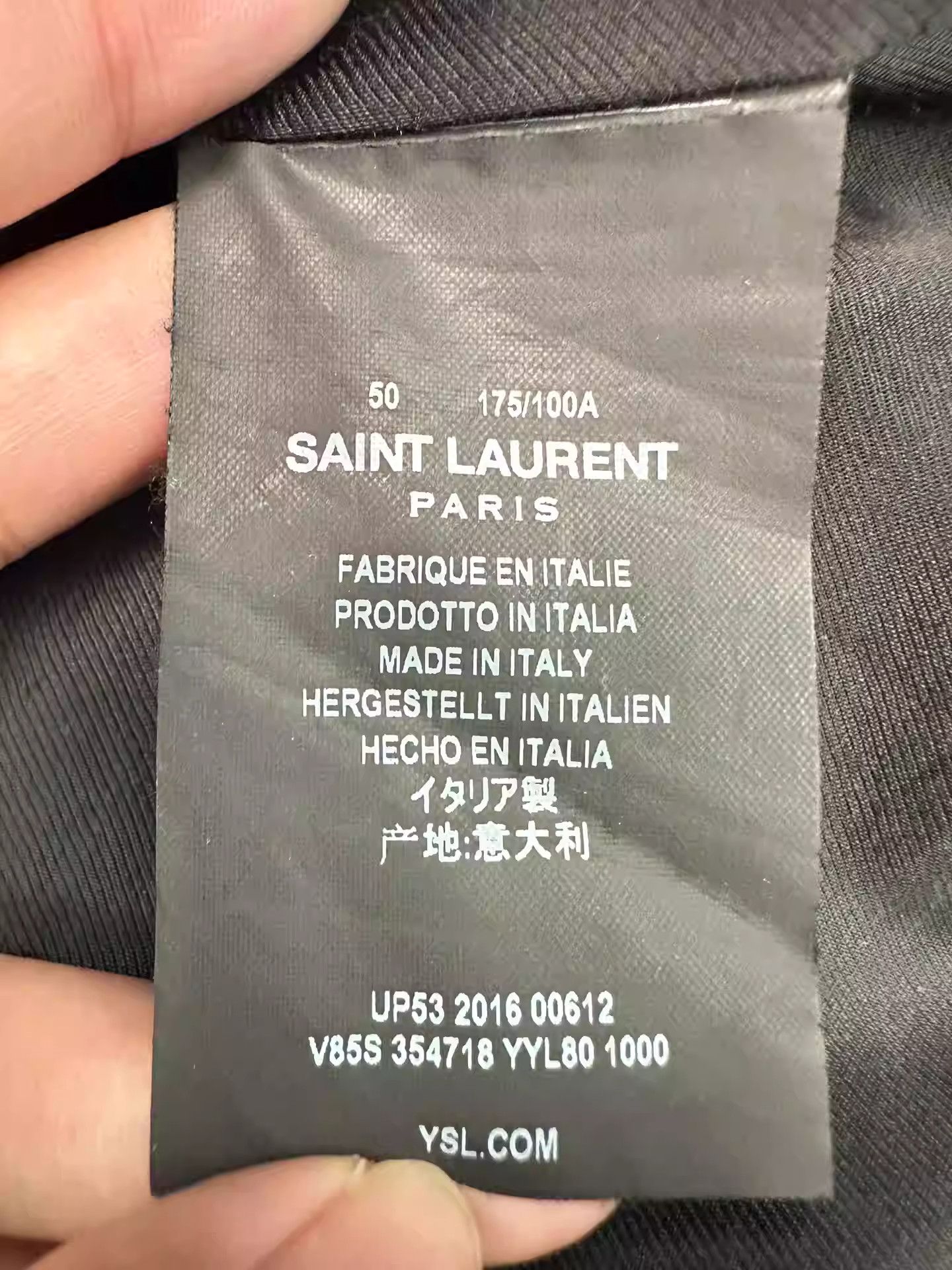 Saint Laurent Paris Saint Laurent Black And White Baseball Jerseys Size US M / EU 48-50 / 2 - 2 Thumbnail