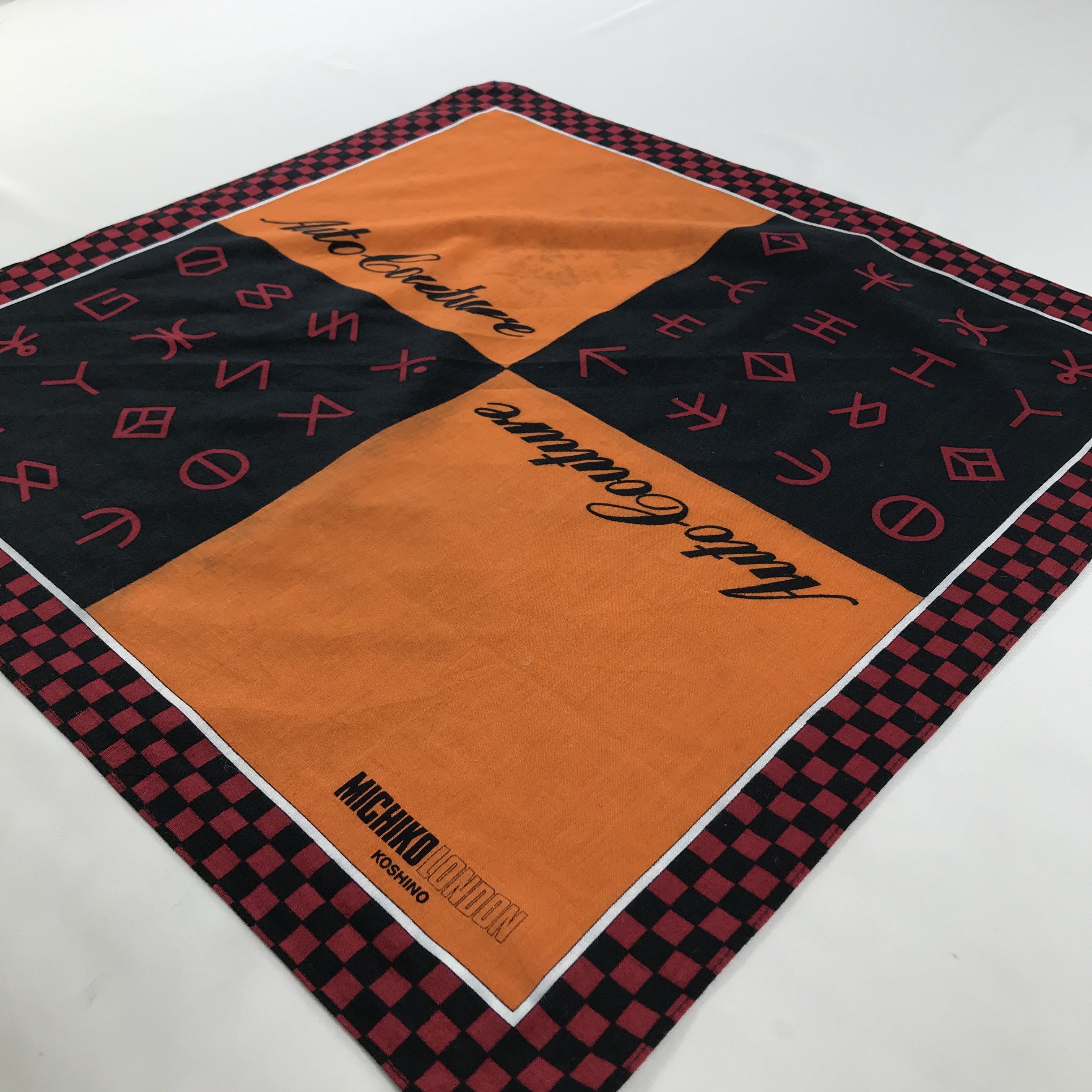 Michiko Koshino London × Vintage Michiko London Bandana / Handkerchief / Neckerchief - S1238 Size ONE SIZE - 2 Thumbnail