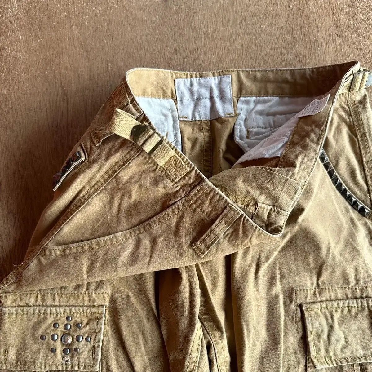 Infinite Archives W32 L33 🔥 FLARE/BOOTCUT NEUTRALINFINITY SPIKY STUDDED CARGO Size US 32 / EU 48 - 8 Thumbnail