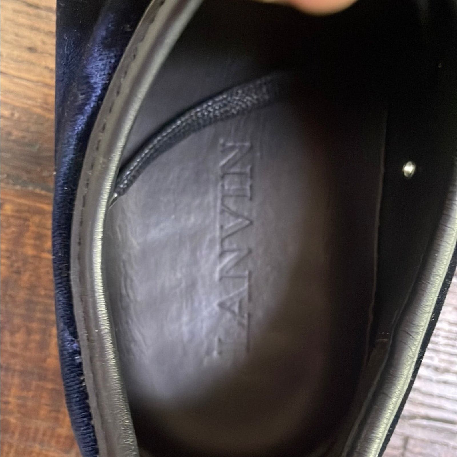 Lanvin LANVIN Navy DBB1 Patent Captoe Sneaker 11 (No Box) Size US 11 / EU 44 - 5 Thumbnail