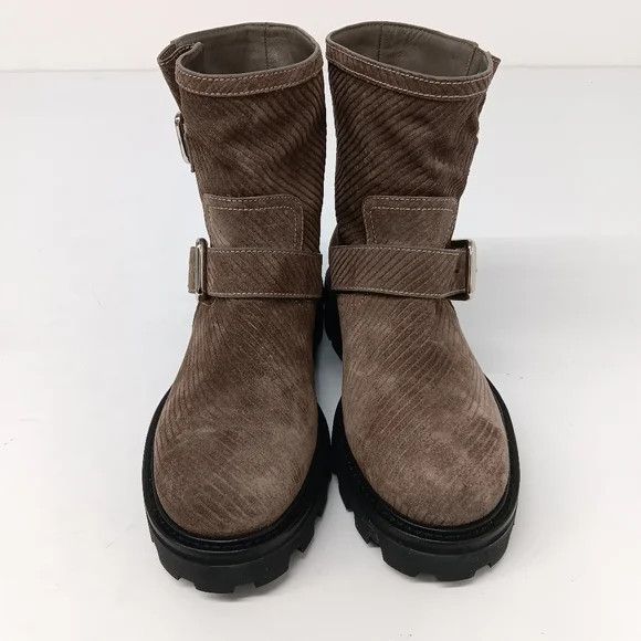 Jimmy Choo Jimmy Choo Youth II Corduroy Clay Suede Moto Boots - EU36.5 Size US 6.5 / IT 36.5 - 4 Thumbnail