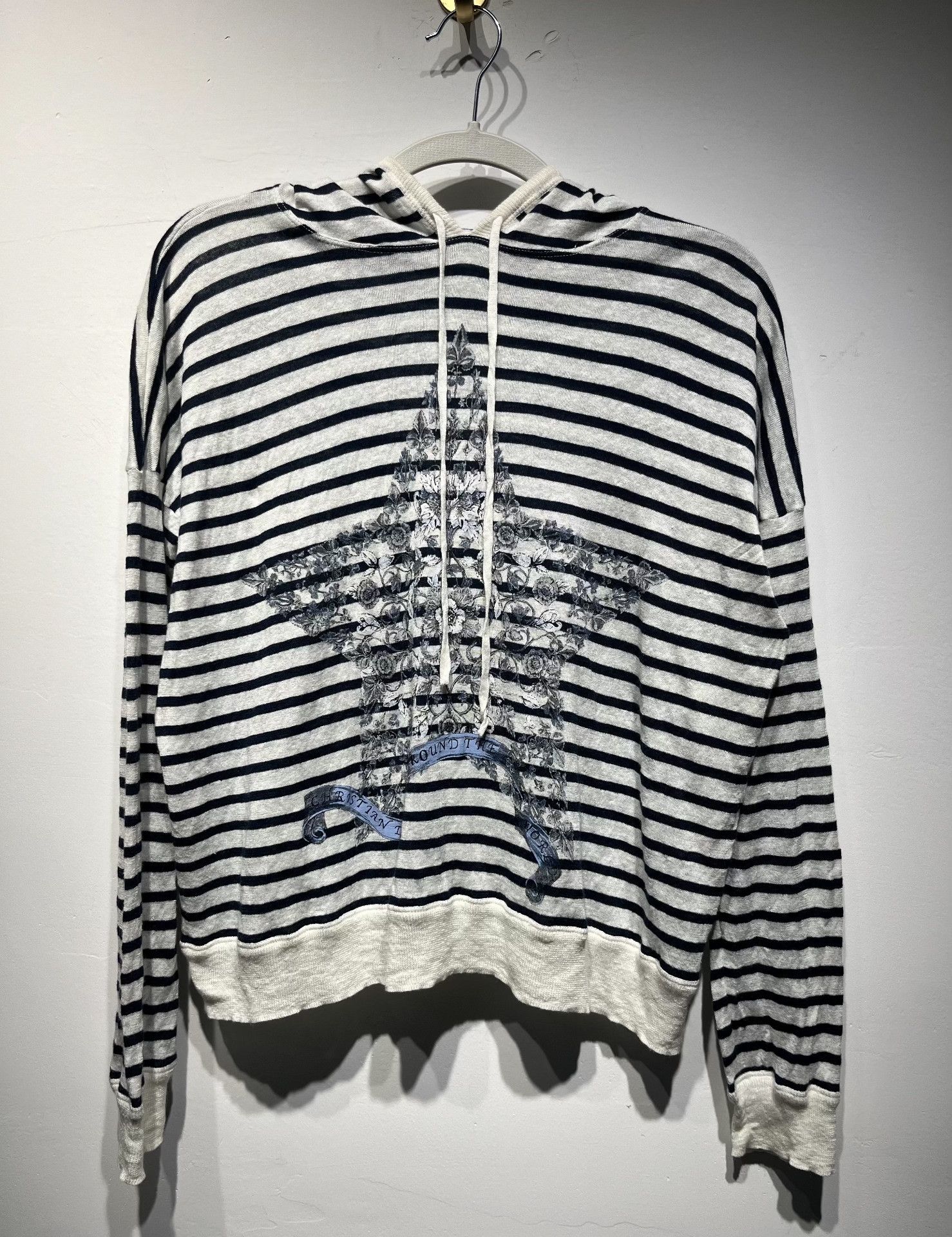 Dior Dior Retro Striped Hoodie 36 Women Size S / US 4 / IT 40 - 1 Thumbnail