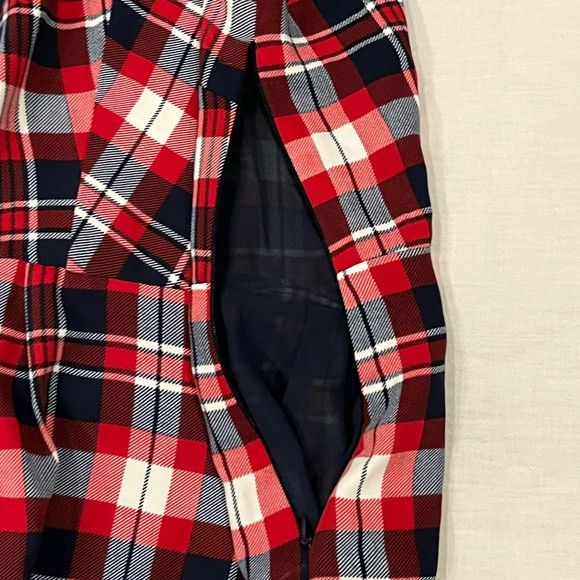 Tommy Hilfiger Tommy Hilfiger Red and Navy Plaid Lined Dress Size S / US 4 / IT 40 - 5 Thumbnail
