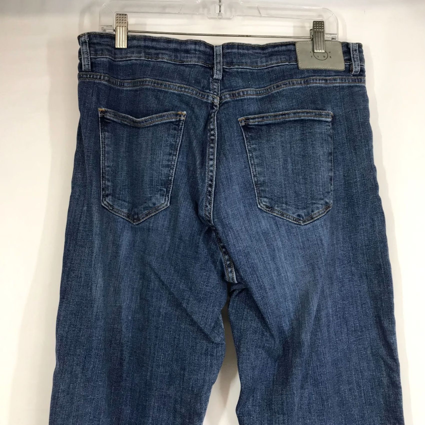 Denime EVEN TIDE Relaxed Fit Jeans Mens 35 34 Blue Denim Straight Size US 35 - 5 Thumbnail