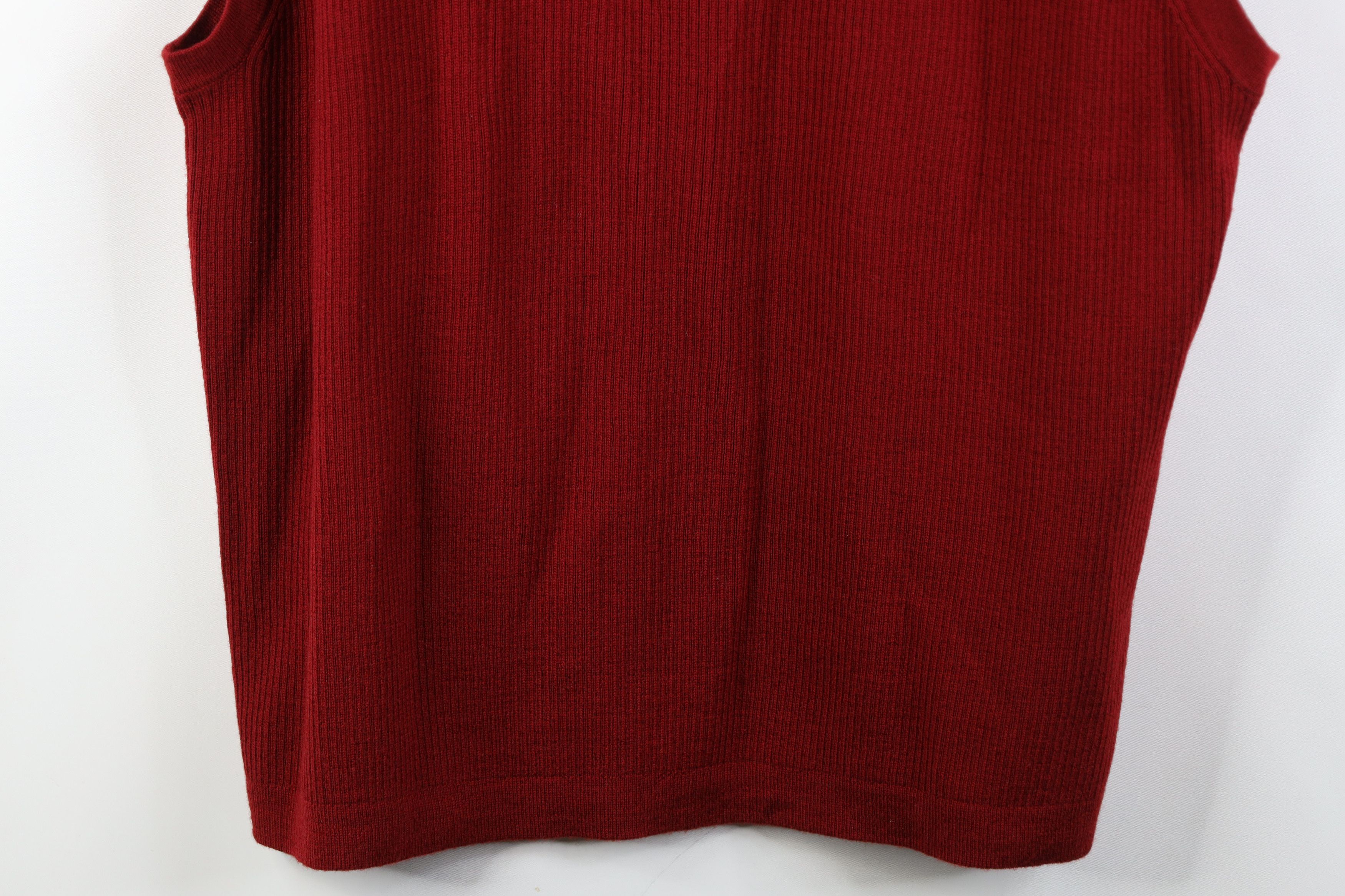 Eddie Bauer Vintage 90s Y2K Eddie Bauer Merino Wool Ribbed Sweater Vest Size US L / EU 52-54 / 3 - 3 Thumbnail