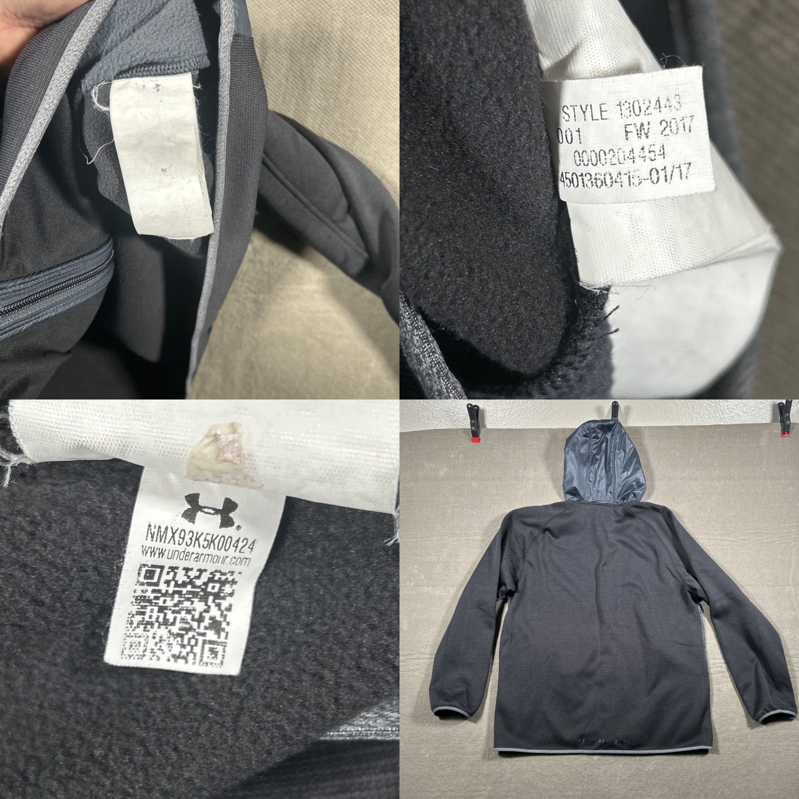Under Armour Under Armour ColdGear Jacket Hooded Full Zip 2XL Black Mens Activewear Outdoor Sports Winter Fall Spring Size US XXL / EU 58 / 5 - 9 Thumbnail