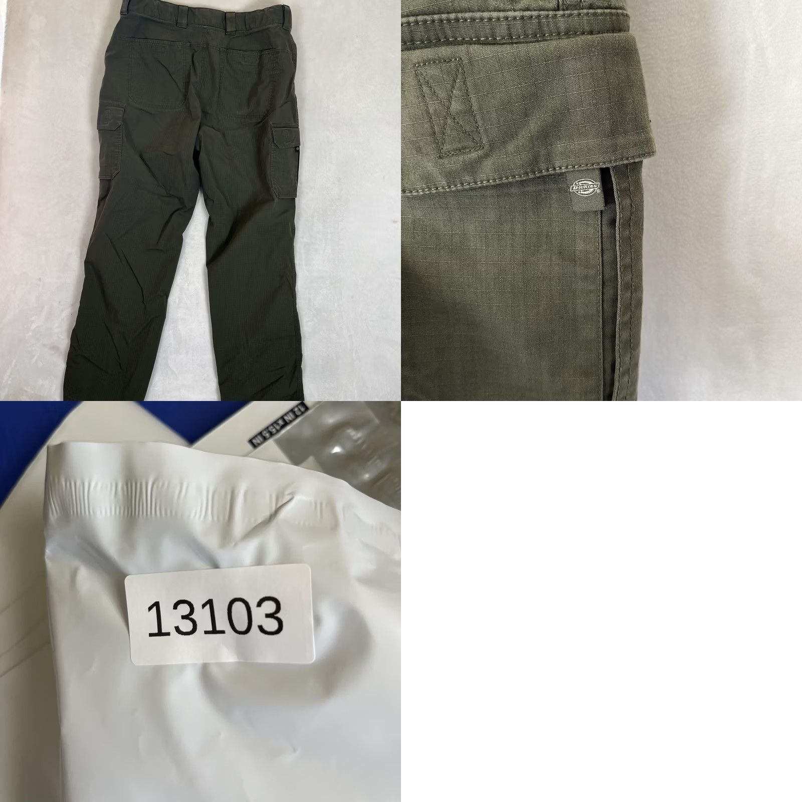 Dickies Dickies Cargo Pants Mens 38x32 Green Relaxed Fit Stretch Ripstop Workwear Size US 38 / EU 54 - 8 Thumbnail