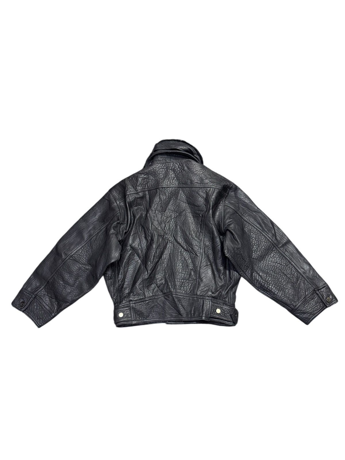 Gemma.H Uomo Vintage 80s Pure Sheepskin Leather Uno Uomo Biker Jacket Size US L / EU 52-54 / 3 - 5 Thumbnail