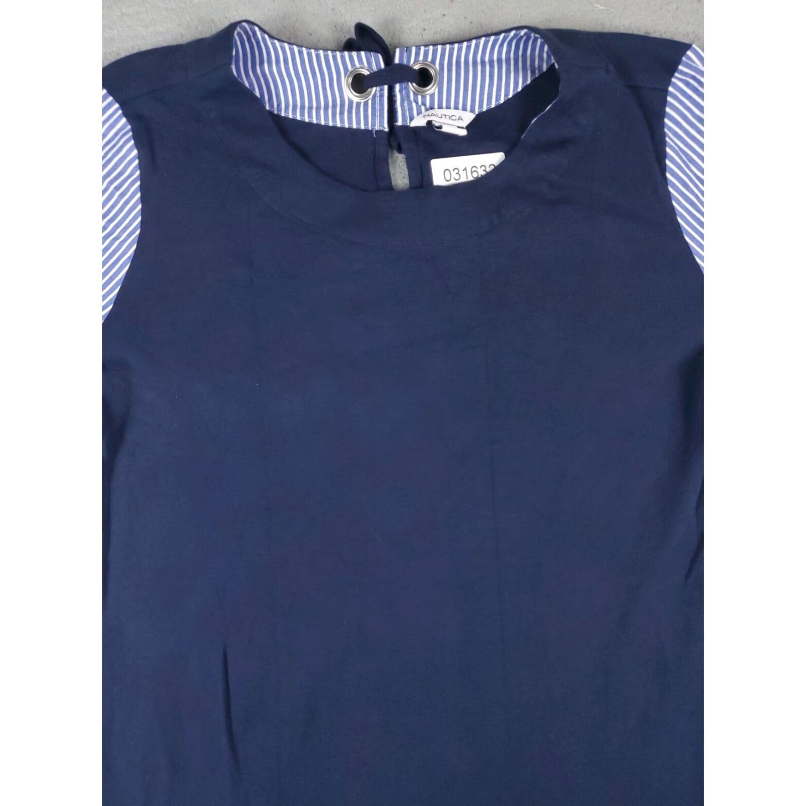 Nautica Womens Blue Button Down Nautica Shirt Dress Medium Casual Size M / US 6-8 / IT 42-44 - 2 Thumbnail