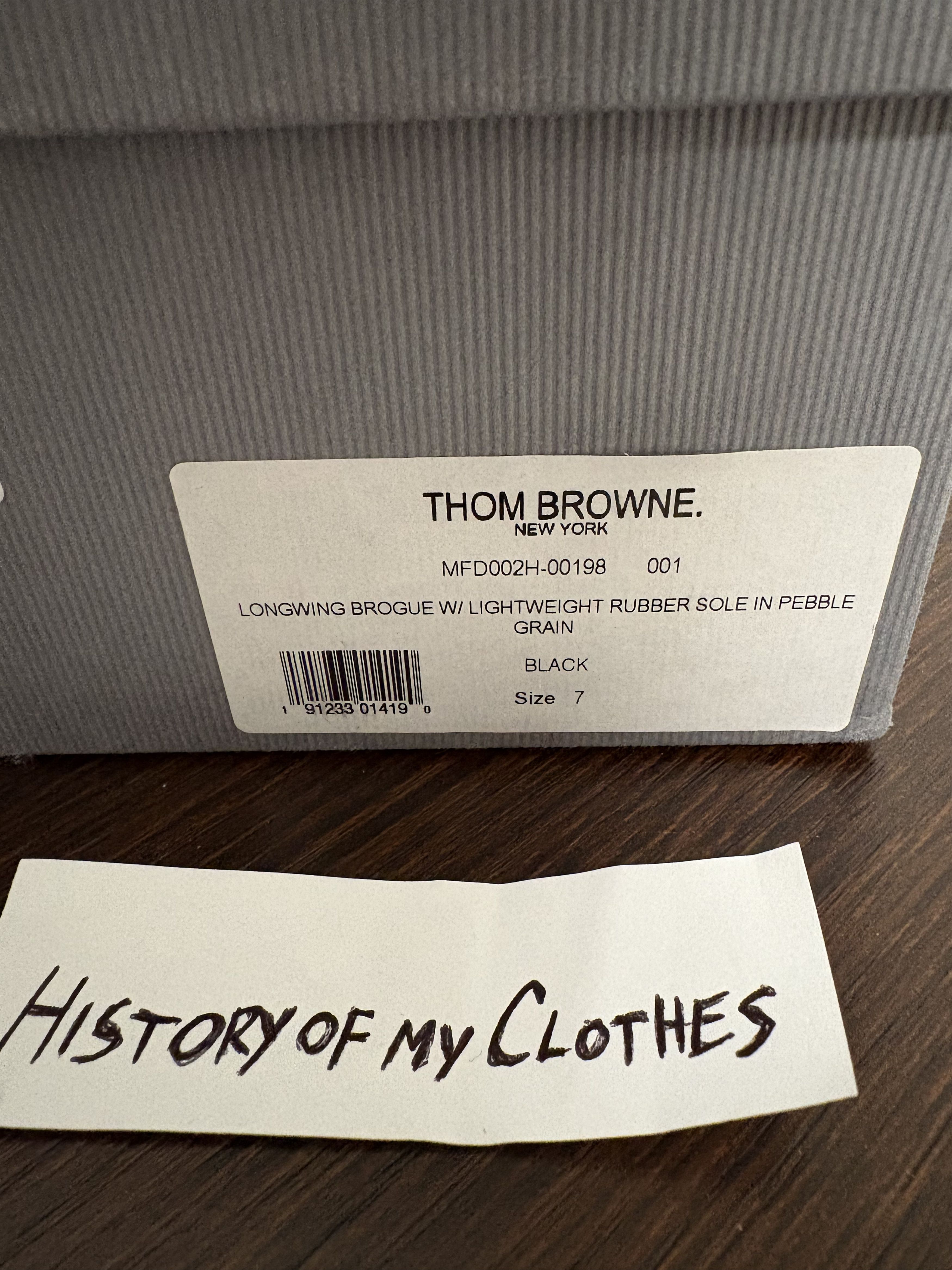 Thom Browne Thom Browne Classic Longwing Brogues Size US 7 / EU 40 - 10 Thumbnail