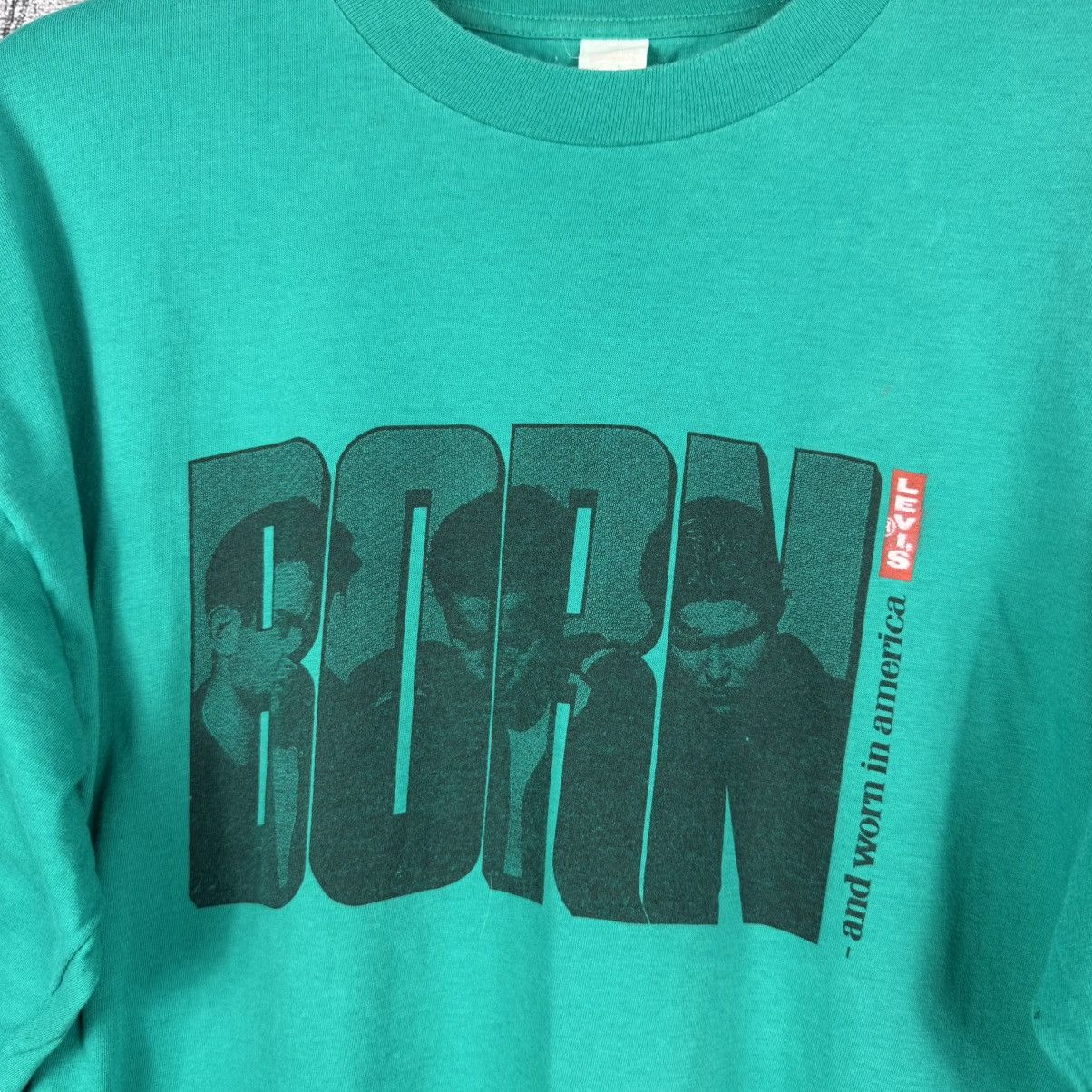 Levi's Vintage 80s 90s Levi's Born and Worn in America Tee t shirt Size US XL / EU 56 / 4 - 4 Thumbnail