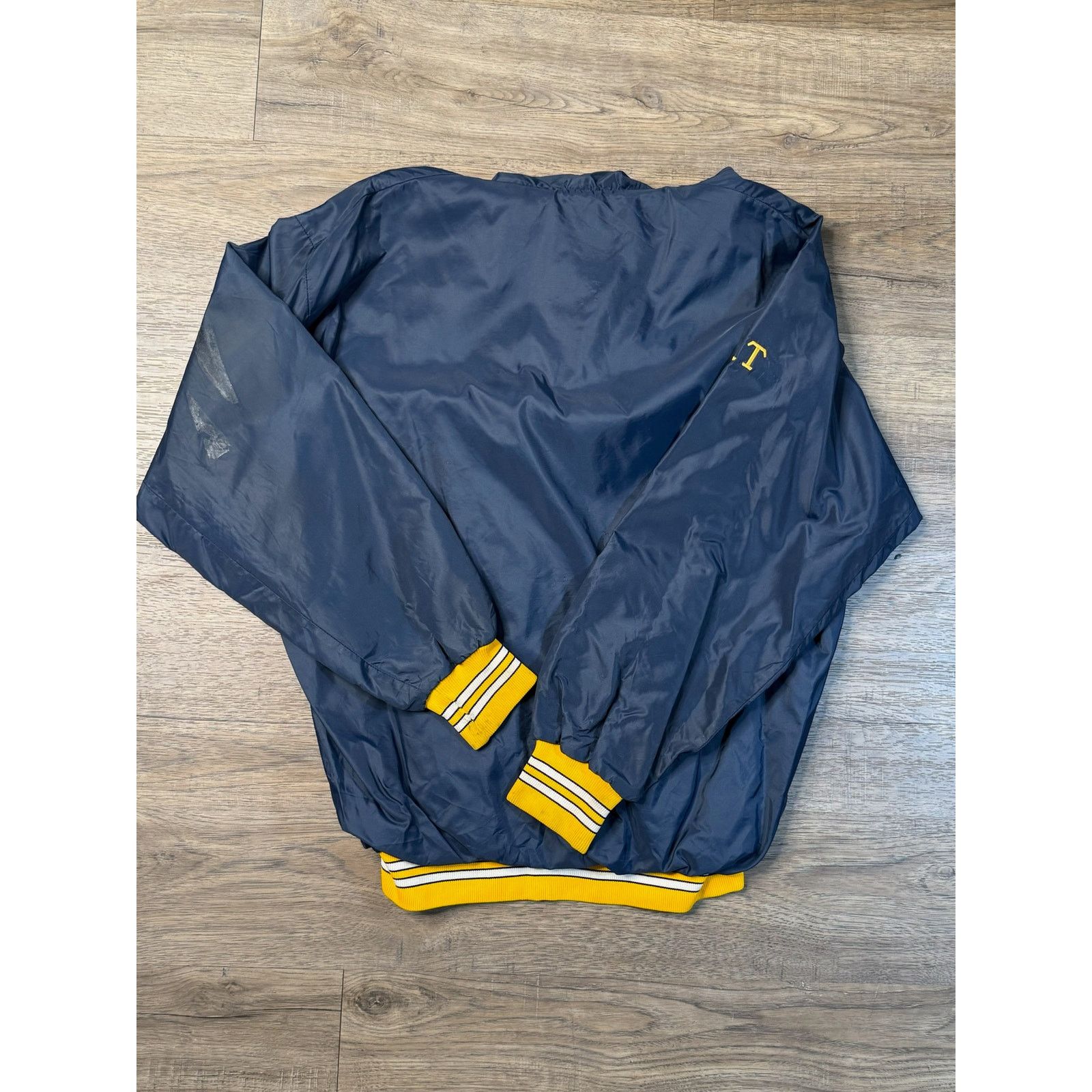 Vintage Vintage O'Shea Blue Jefferson Falcons Hooded Windbreaker Size US XL / EU 56 / 4 - 2 Thumbnail