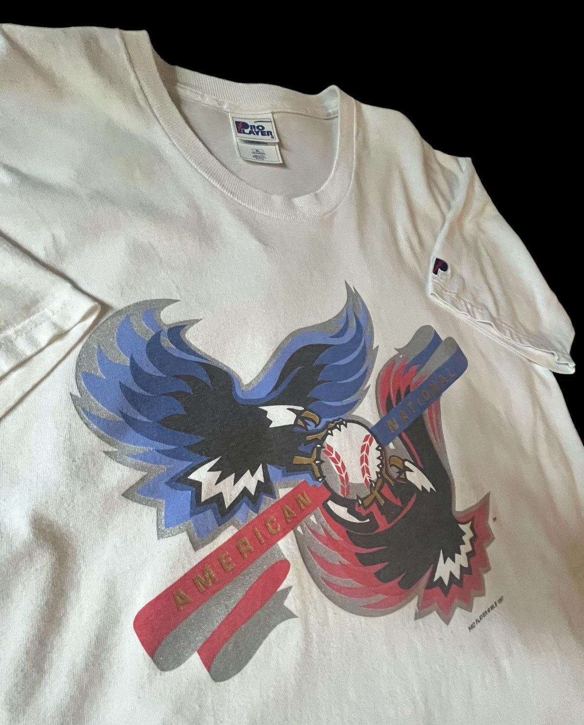 MLB × Pro Player × Vintage Vintage 1997 MLB American/National Pro Player T shirt XL Size US XL / EU 56 / 4 - 5 Thumbnail