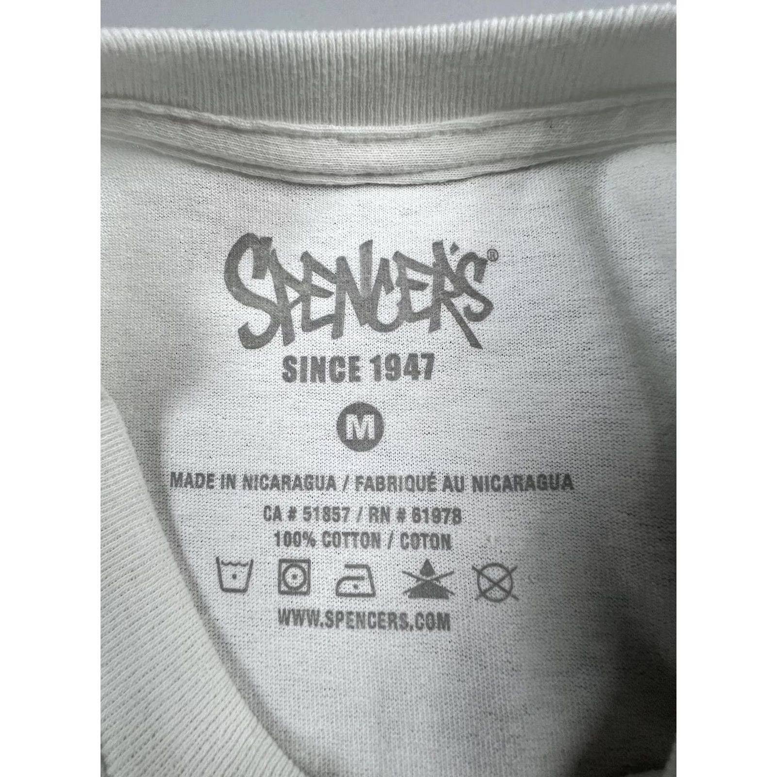 Vintage Spencer's Shirt Mens T-Shirt White Howdy Hoes Cowboy Graphic Funny Western Short Sleeve Crew Neck Regular Fit Classic Size US M / EU 48-50 / 2 - 3 Thumbnail